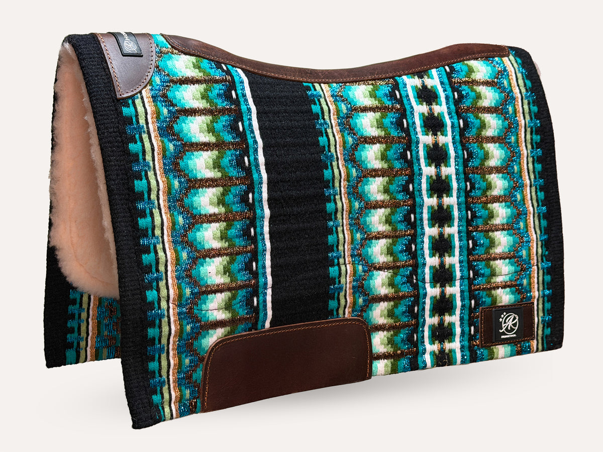 2in1 Show | Performance Western Pad | Aqua Glimmer