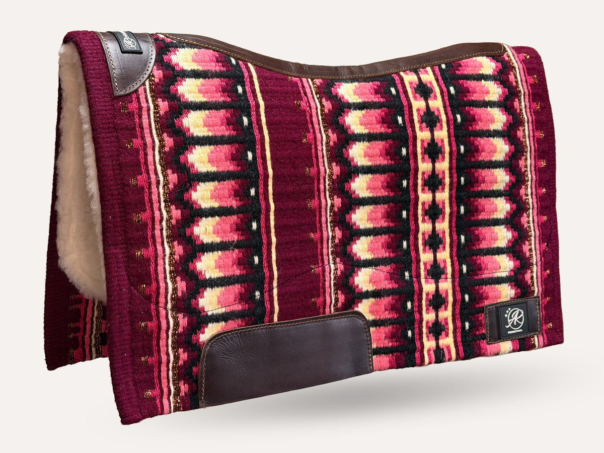 2in1 Show | Performance Western Pad | Merlot Rustler