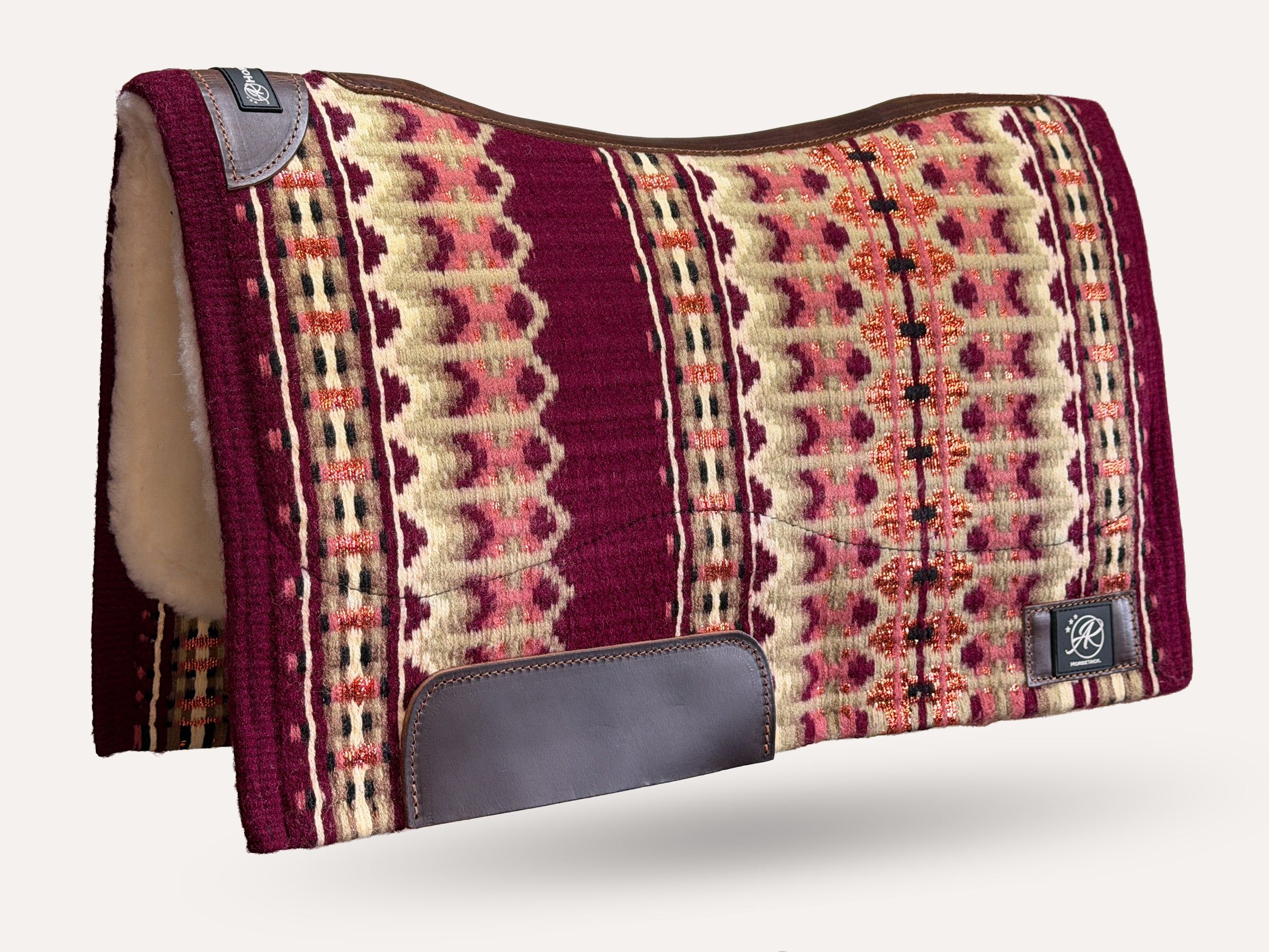 2in1 Show | Performance Western Pad | Merlot Sparkle