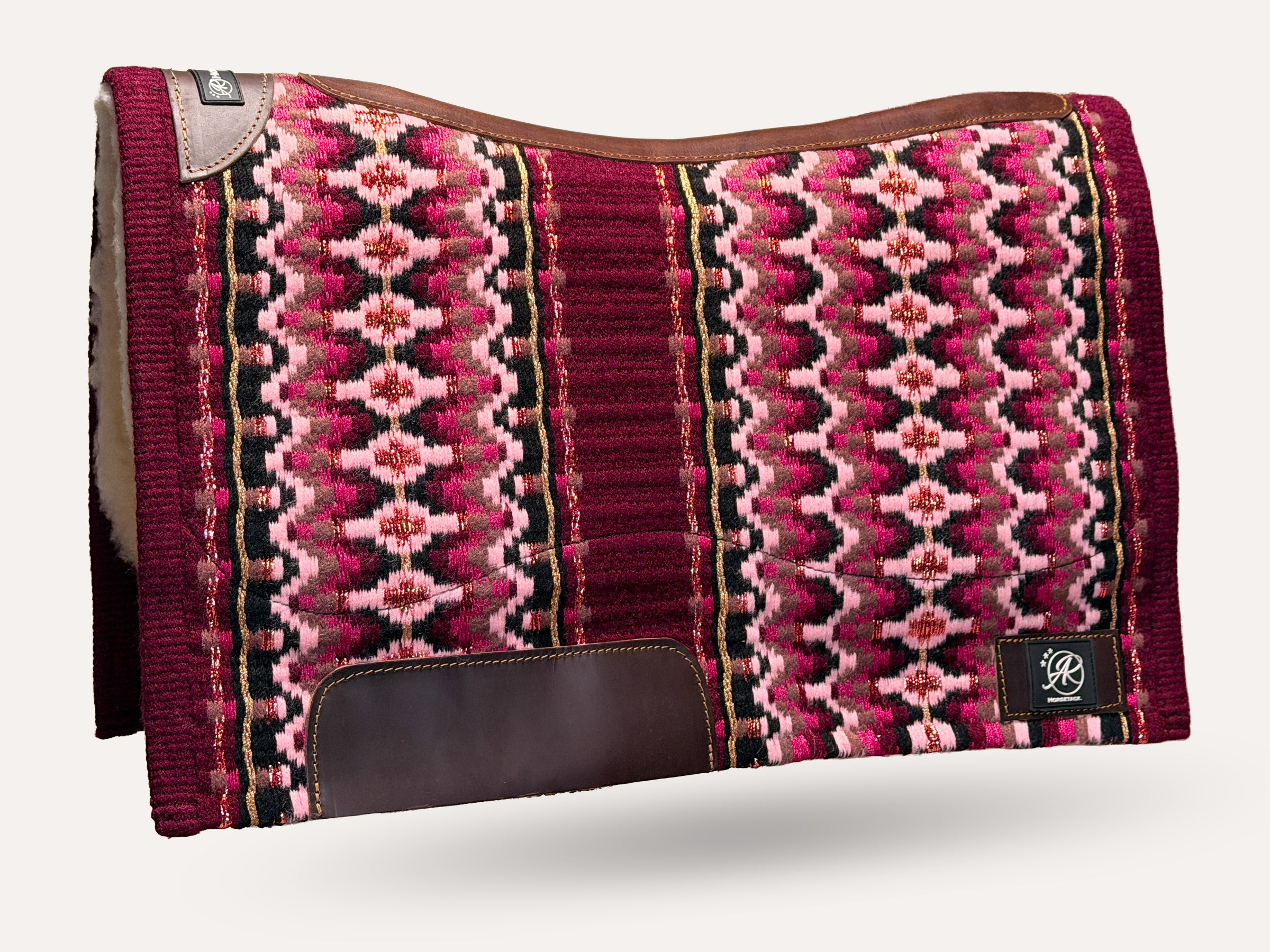 2in1 Show | contoured western pad | Merlot Glow