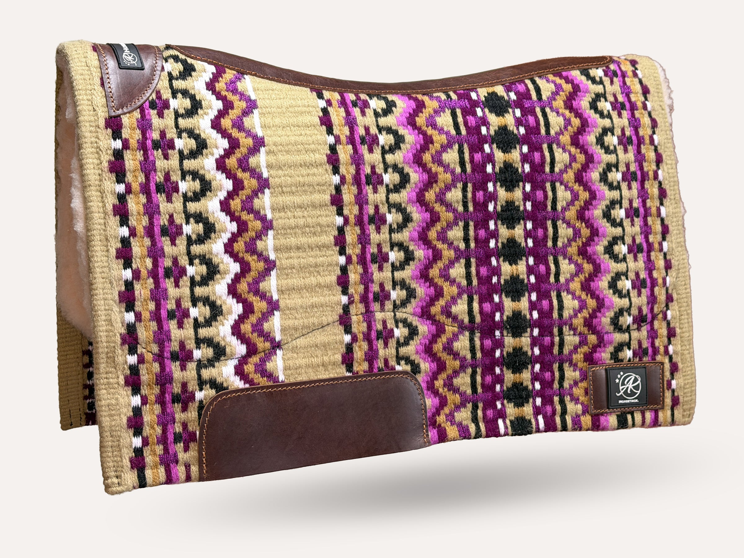2in1 Show | contoured western pad | Purple Straw