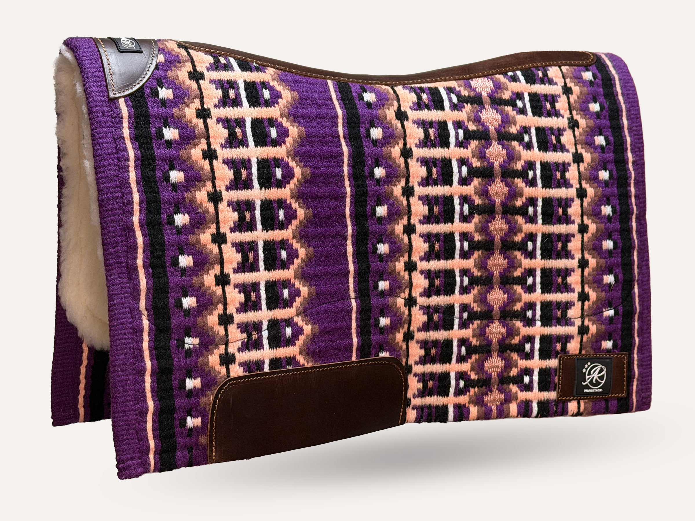 2in1 Show | contoured western pad | Violet Peach