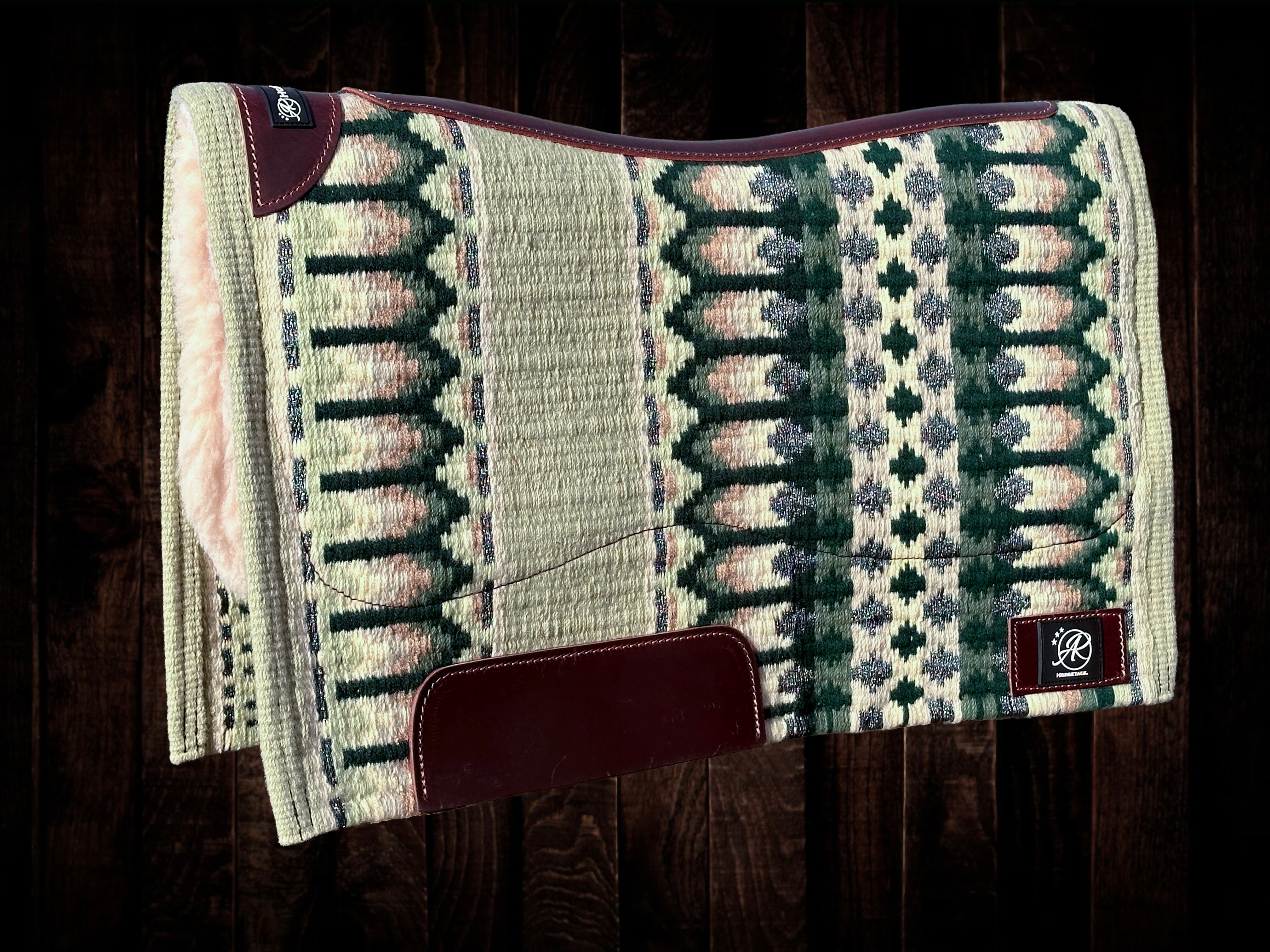 2in1 Show Pad | Show weave western | Light green
