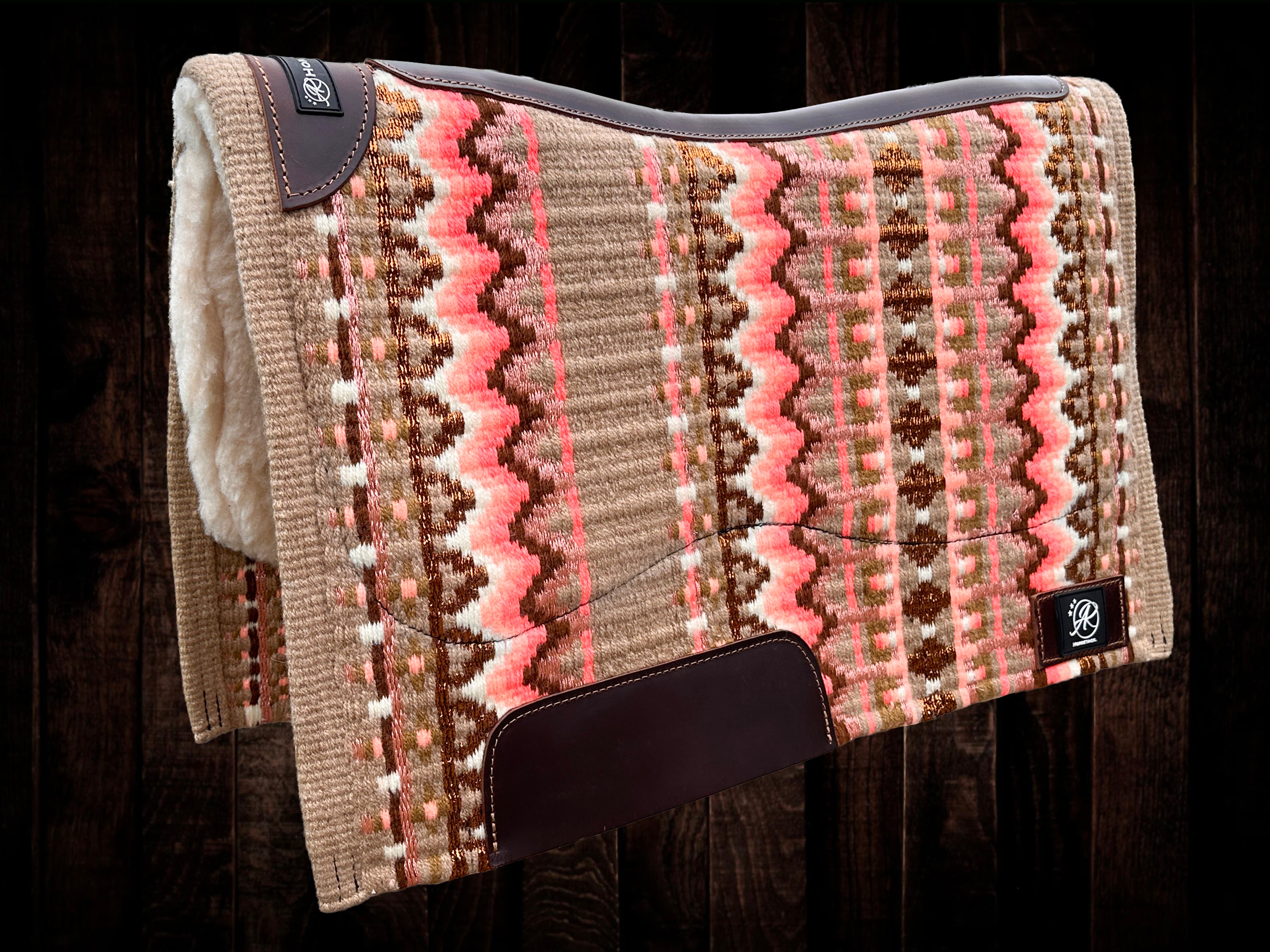 2in1 Show Pad | Show weave western | Flashy Pastel