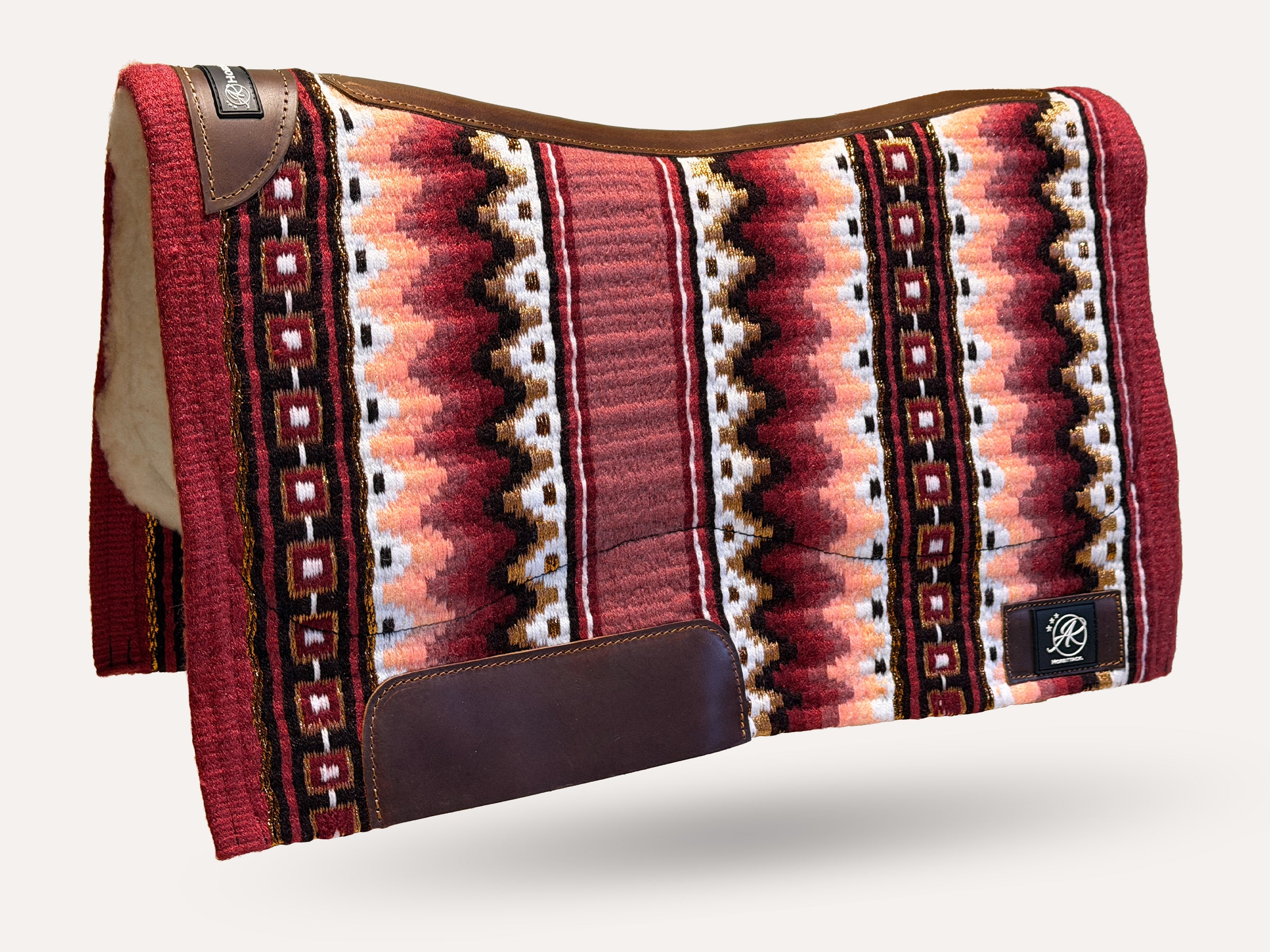 2in1 Show pad | Show Western | Burgundy Mesa