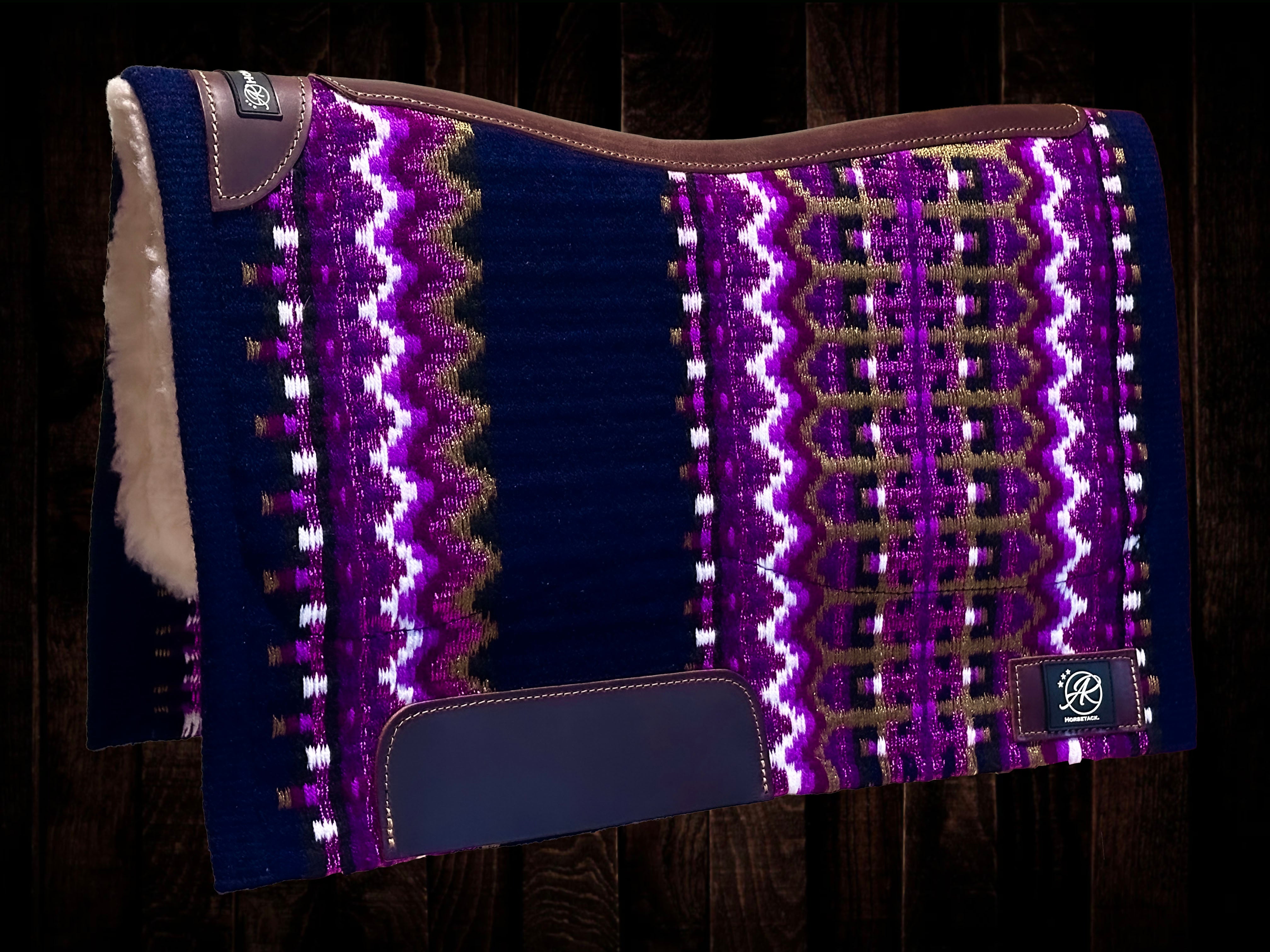 2in1 Show Pad | Show weave western | Dark blue & purple