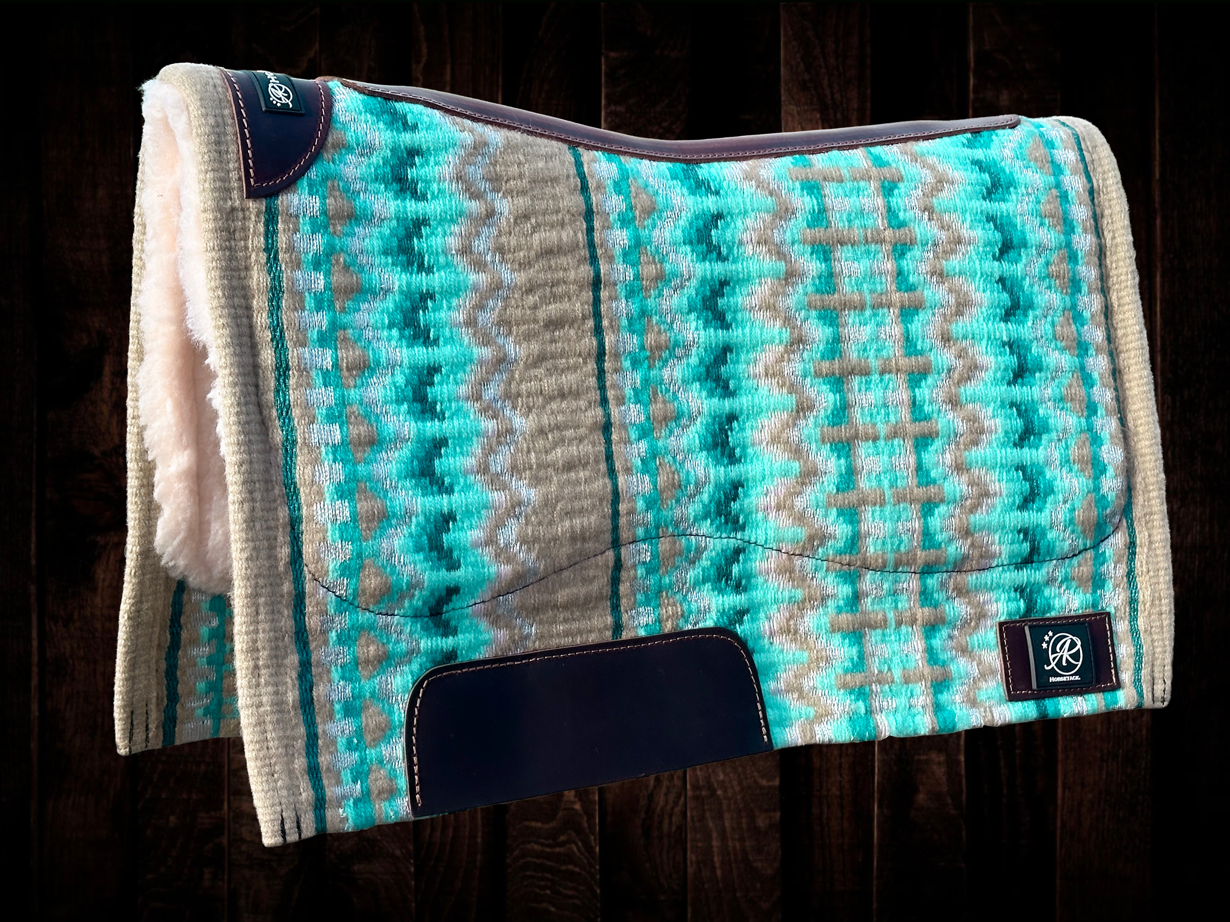 2in1 Show Pad | Show weave western | Pastel turkoois
