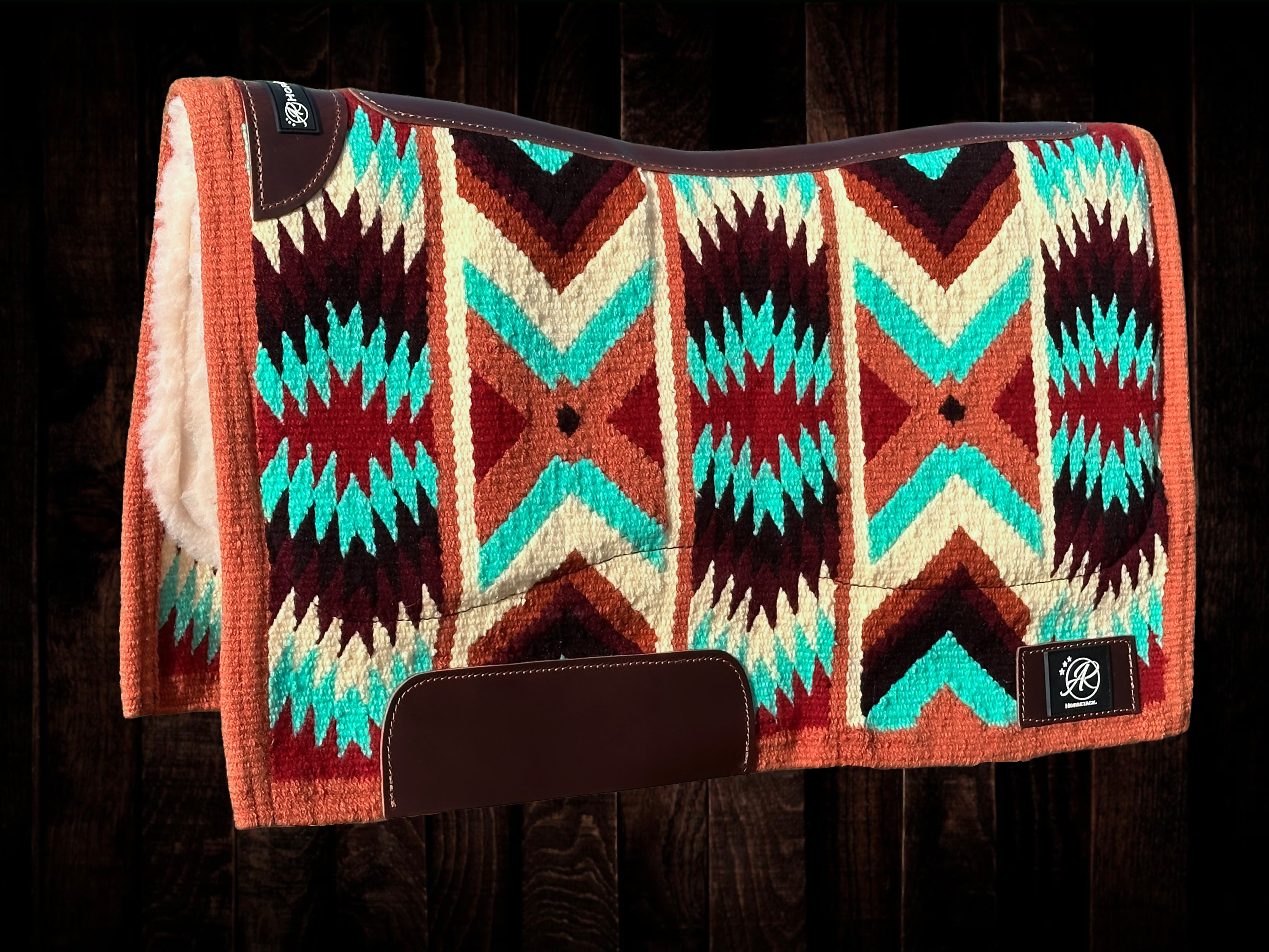2in1 Show Pad | Ranch weave western | Rancy mint