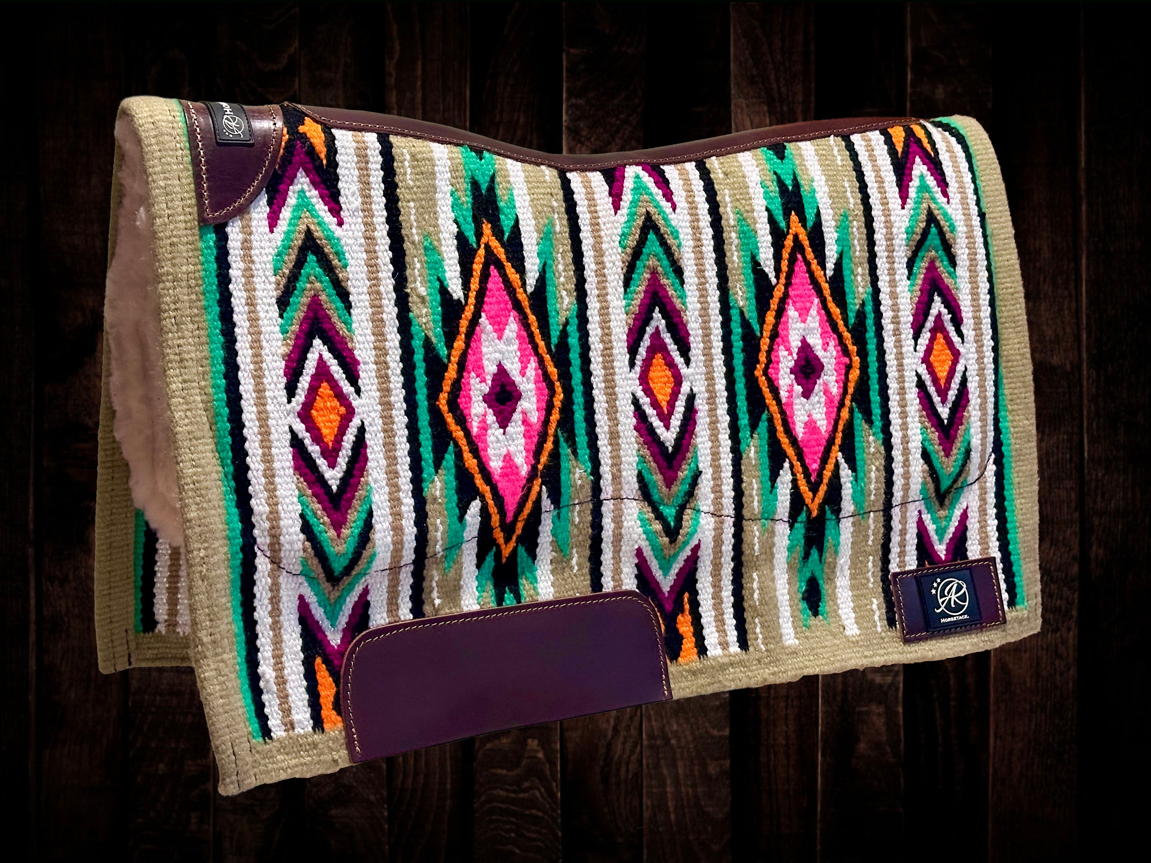 2in1 Show Pad | Ranch weave western | Beige & Bold