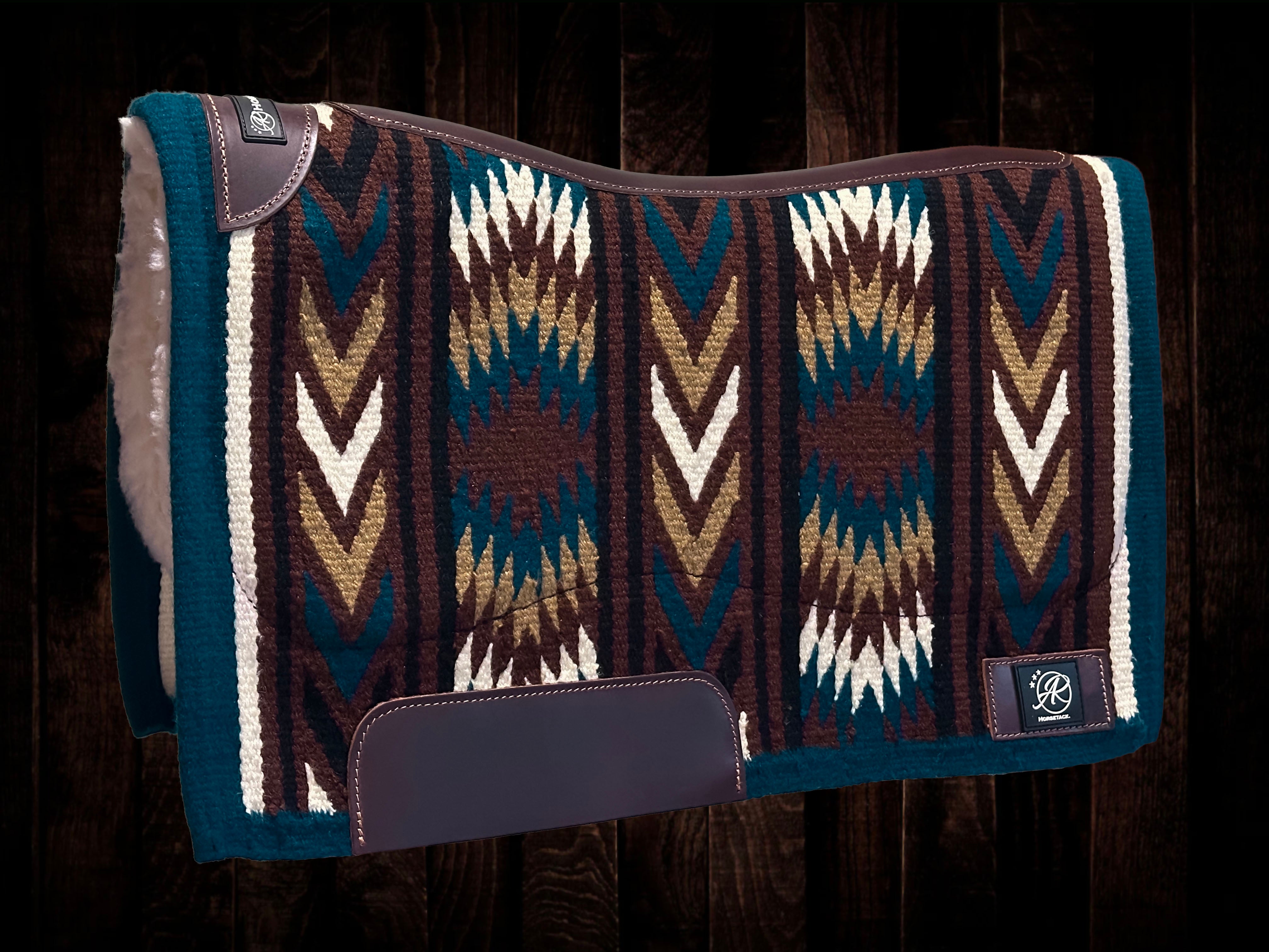 2in1 Show Pad | Ranch weave western | Petrol Ranch