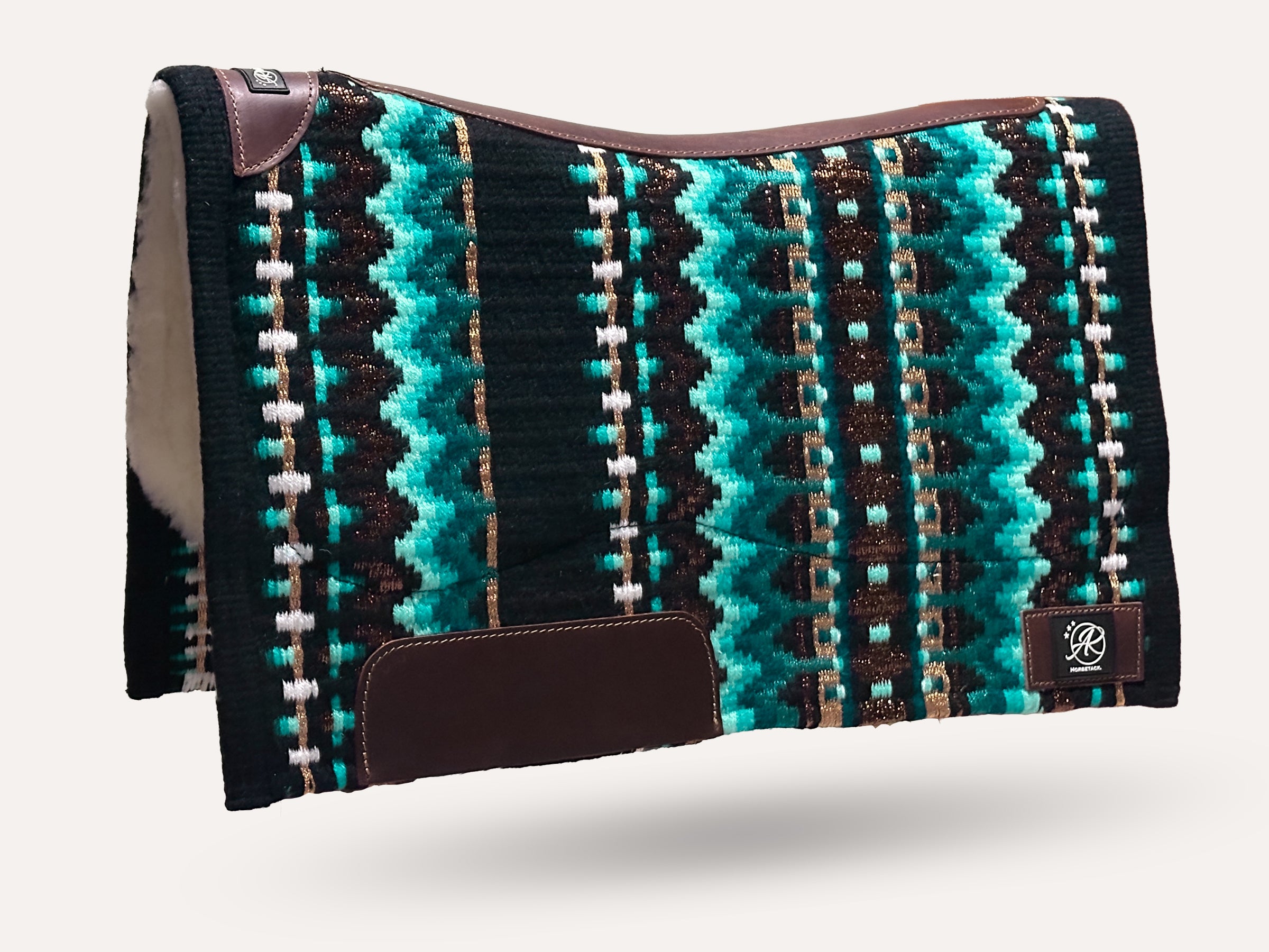 2in1 Show pad | Show Western | Petrol & Mint