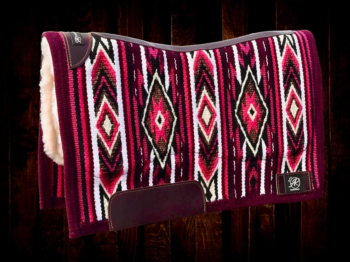 2in1 Show Pad | Ranch weave western | Flasy Red