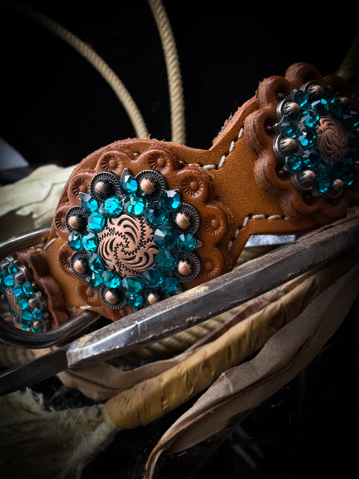 AR Dog Tack | Turquoise Ranch | Western Collar | Size S