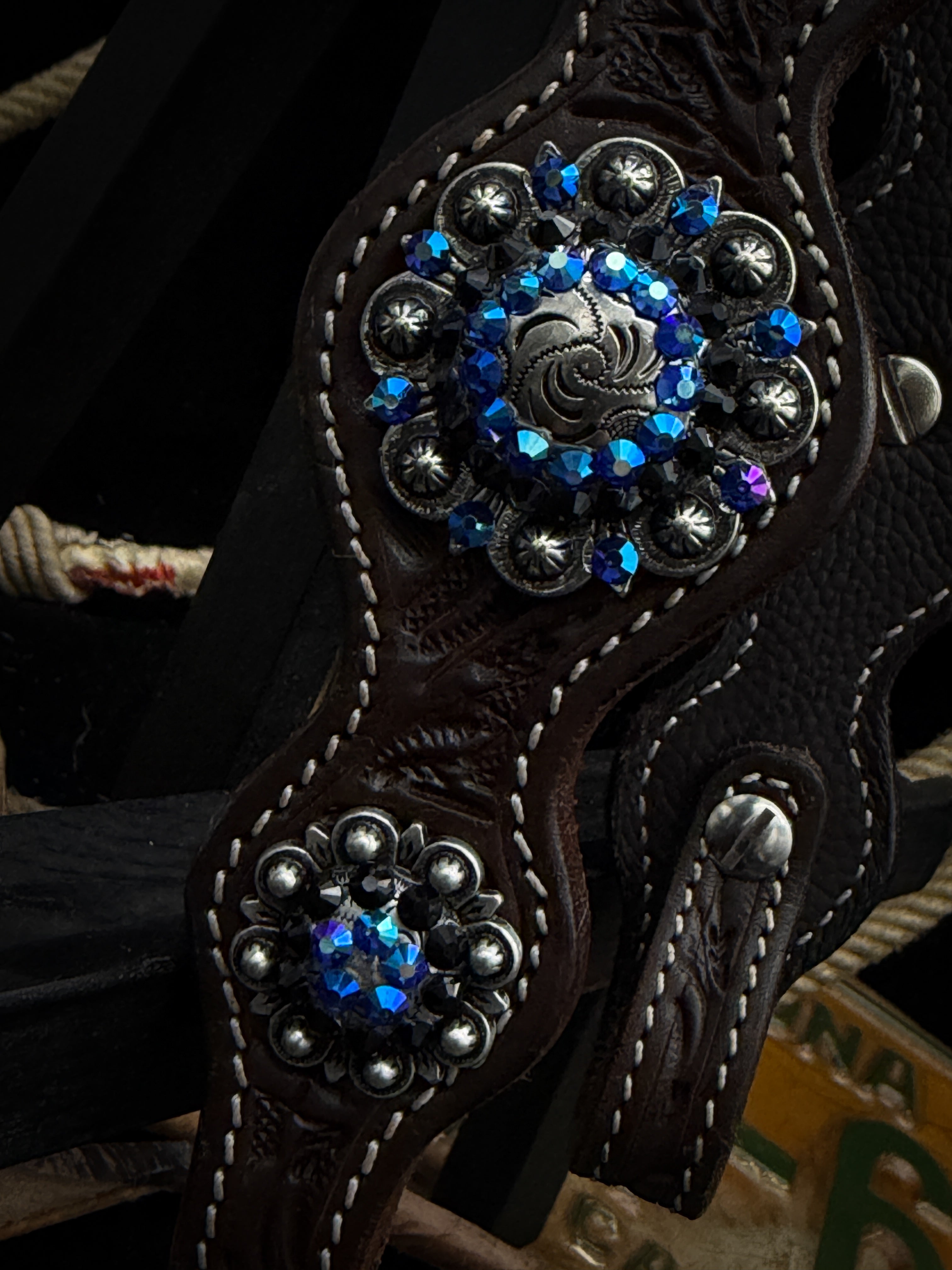 Premium | Westernhoofdstel | Blue Steel Rebel