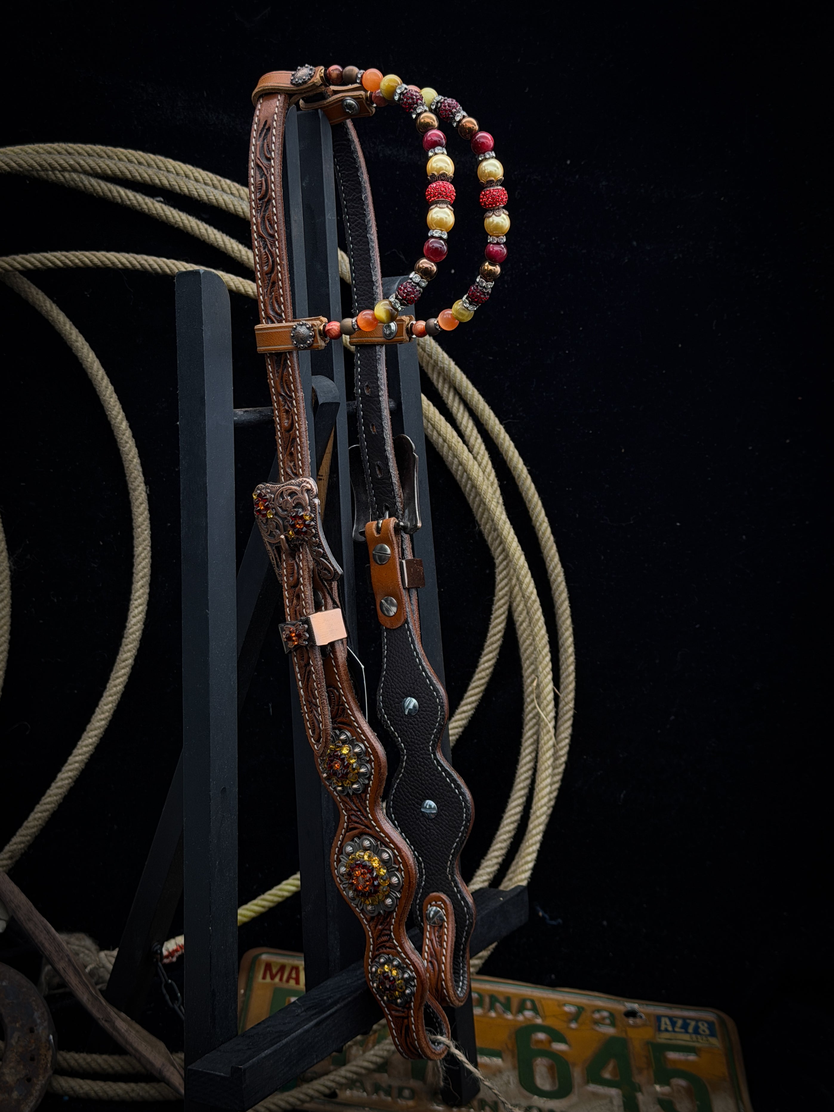 Premium | Westernhoofdstel | Sunset Ember