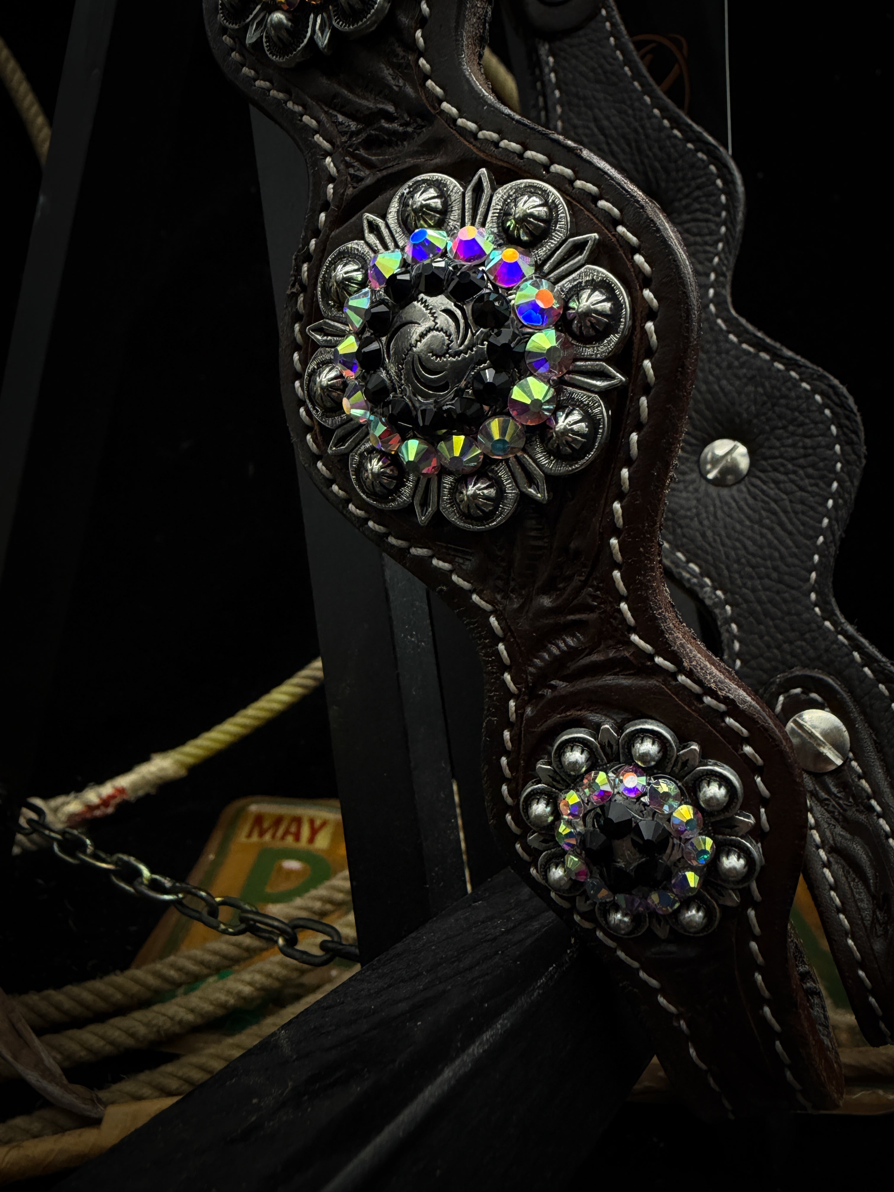 Premium | Western headstall | Antique Chestnut | Sunset Ember