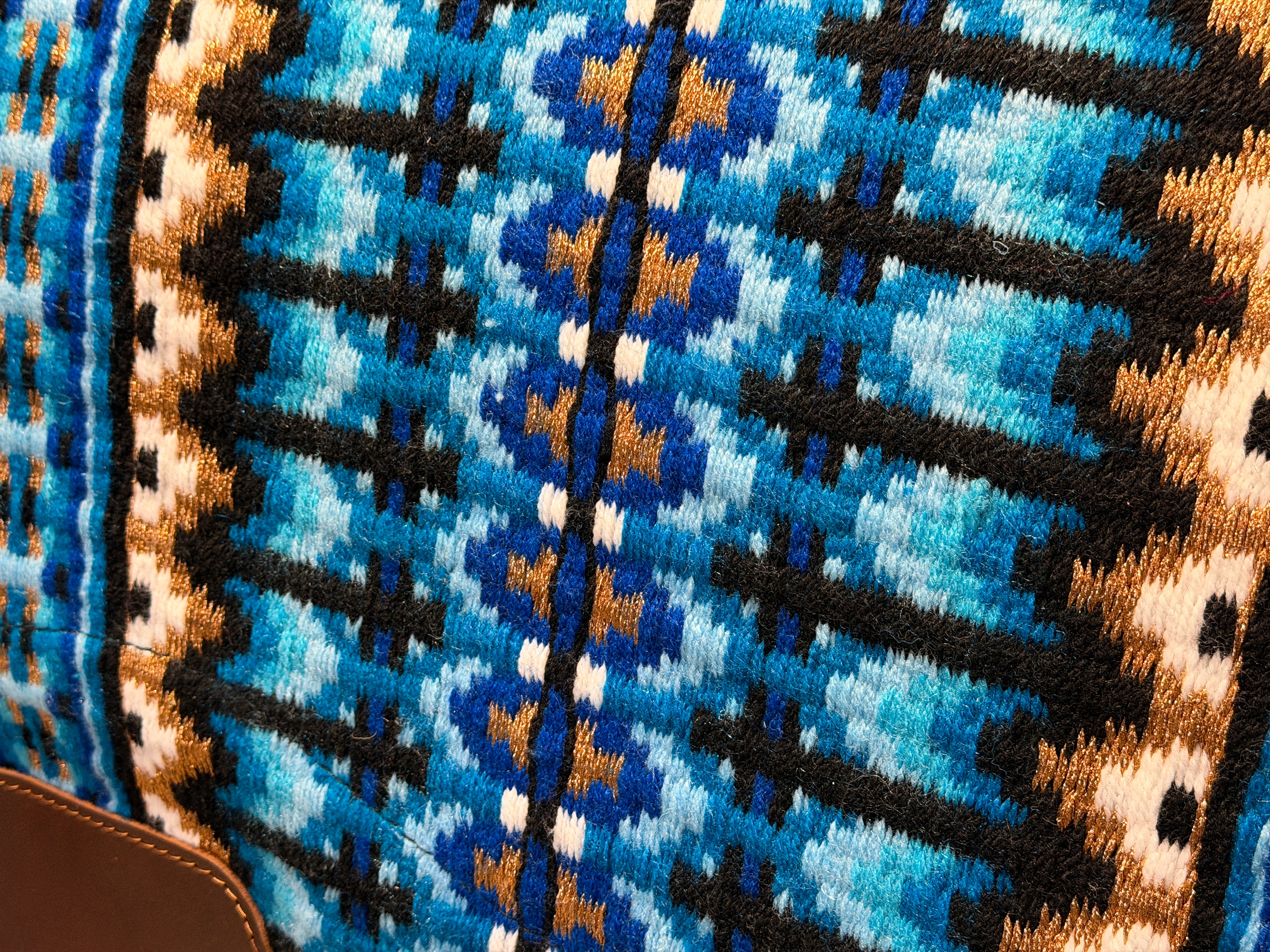 2in1 Show | contoured western pad | Aqua Gold