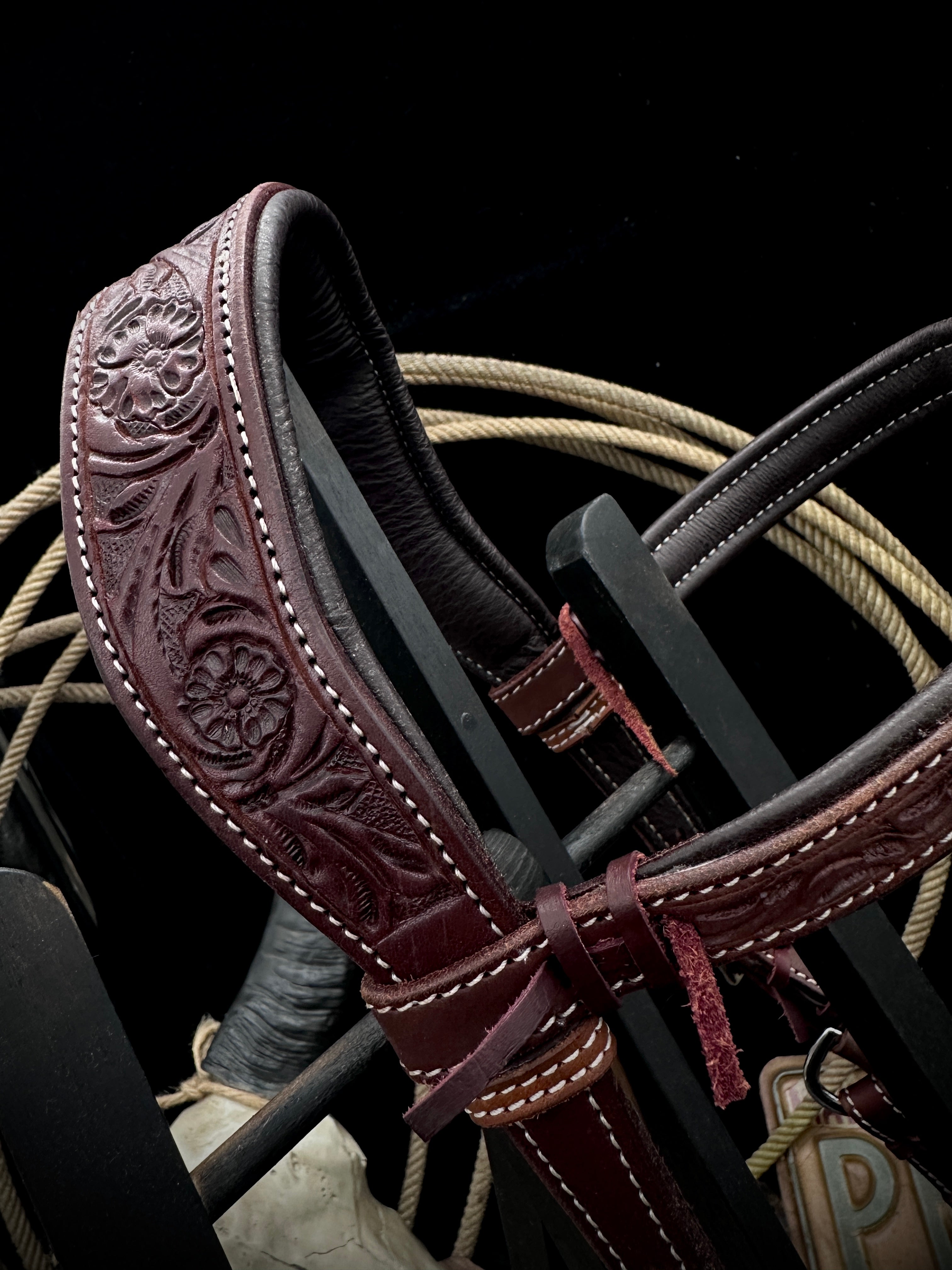 Basic | Anatomische Western-Seitenzugtrense | Dunkelbraun