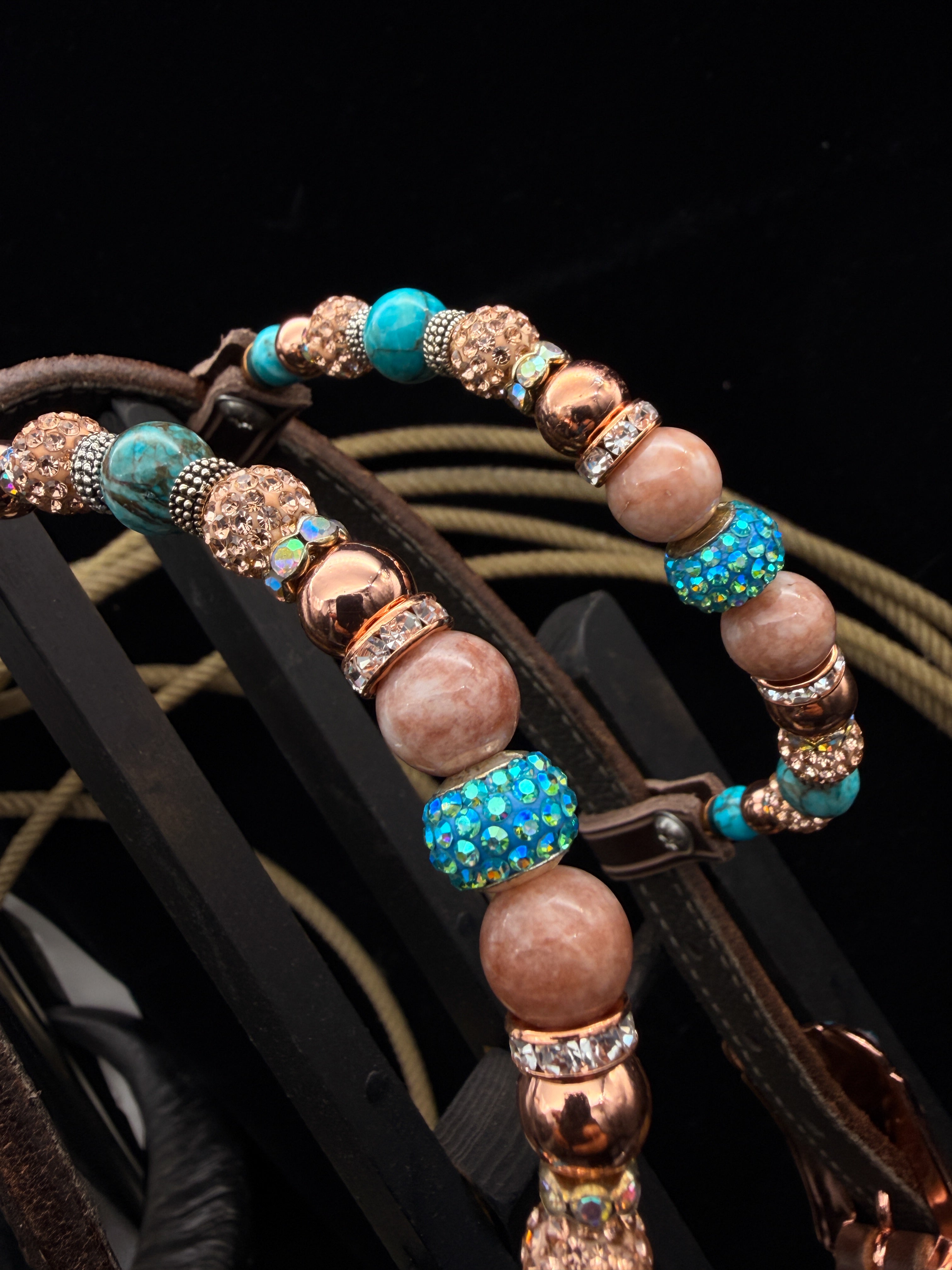 Premium | Desert Bloom | Dark Brown Western Bridle