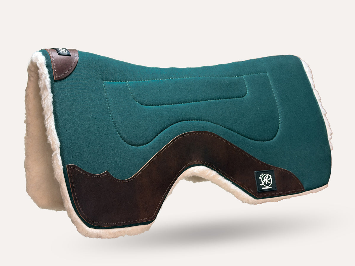 WorkPad Canvas | western pad | Teal Dark leather