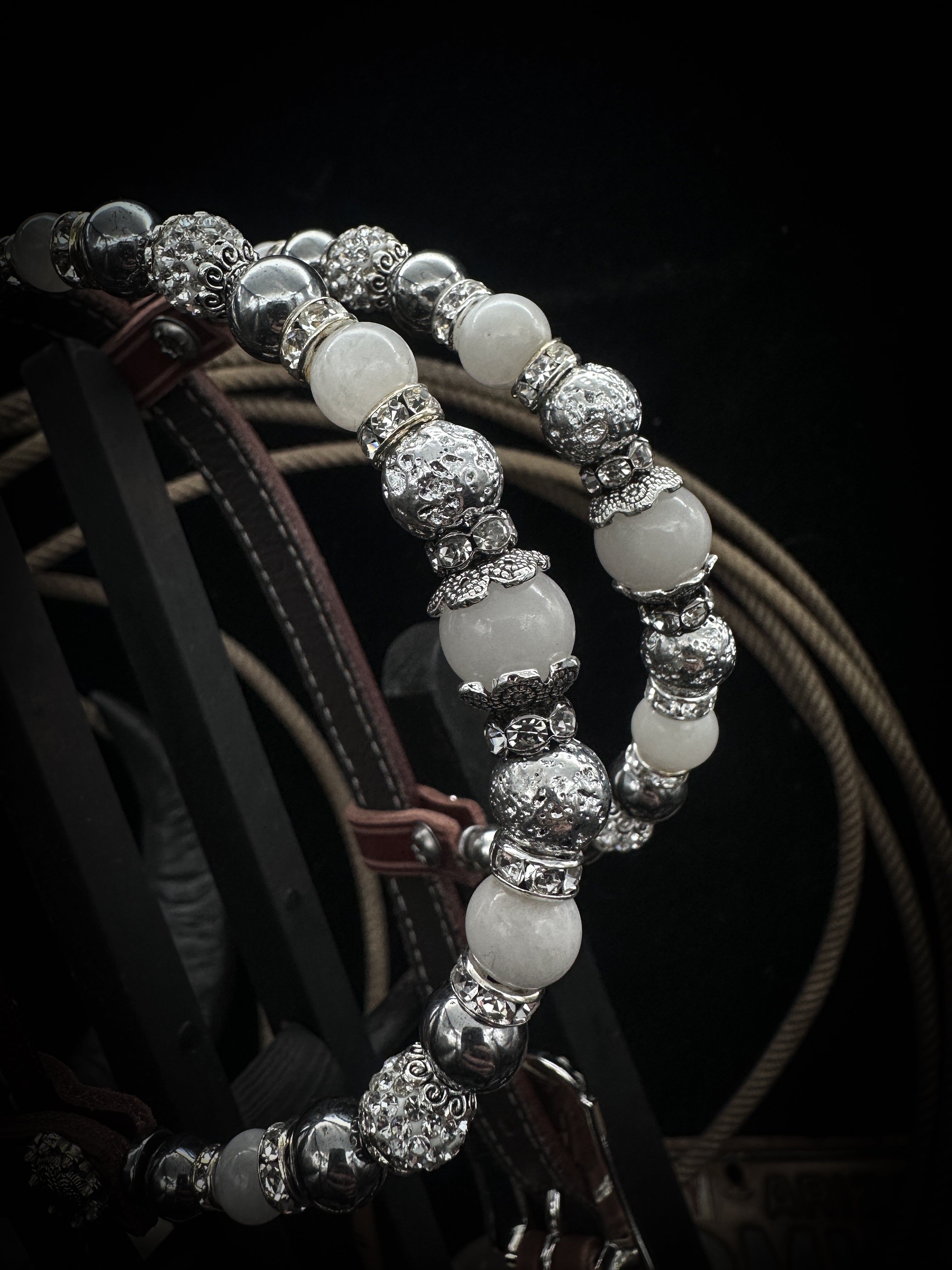 Premium | Western hoofdstel | Silver Moonlight