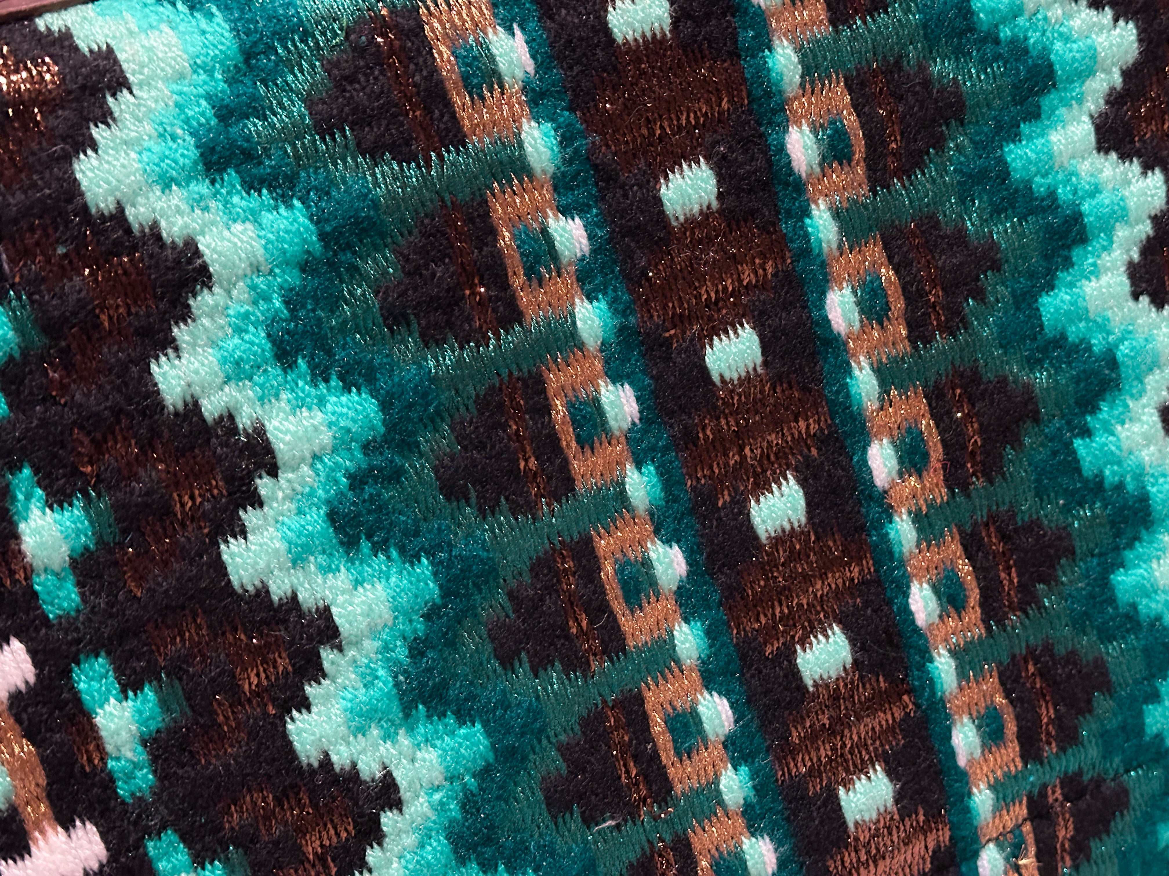 2in1 Show pad | Show Western | Petrol & Mint