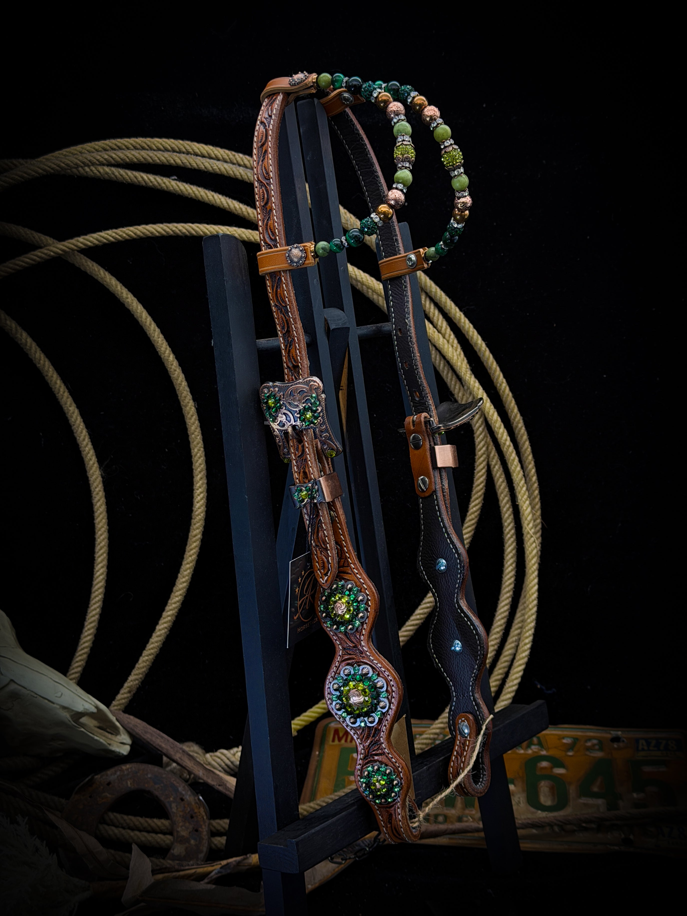 Premium | Western hoofdstel | Emerald Resolve