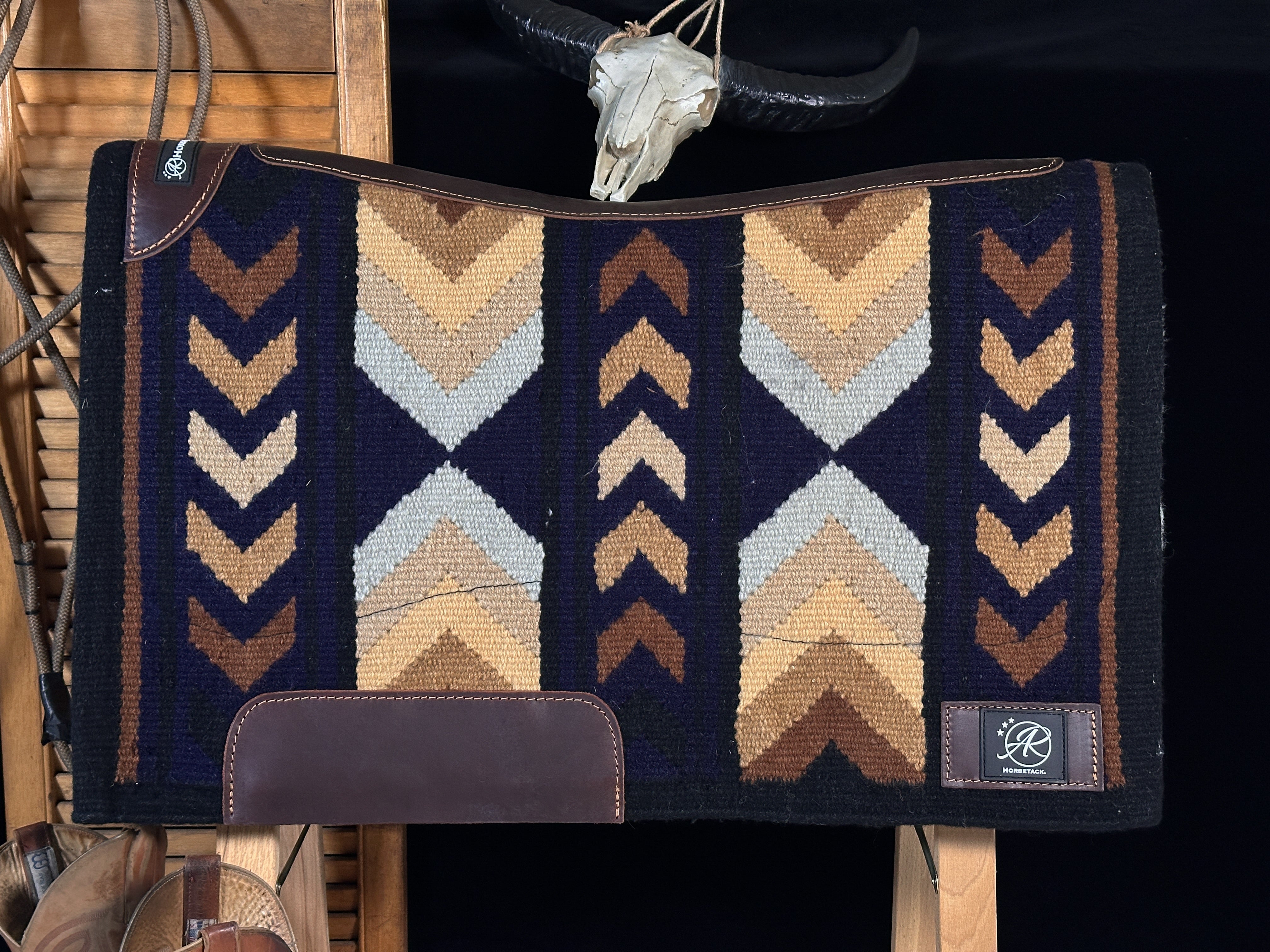 2in1 Show Pad | Blue & Gray | Western
