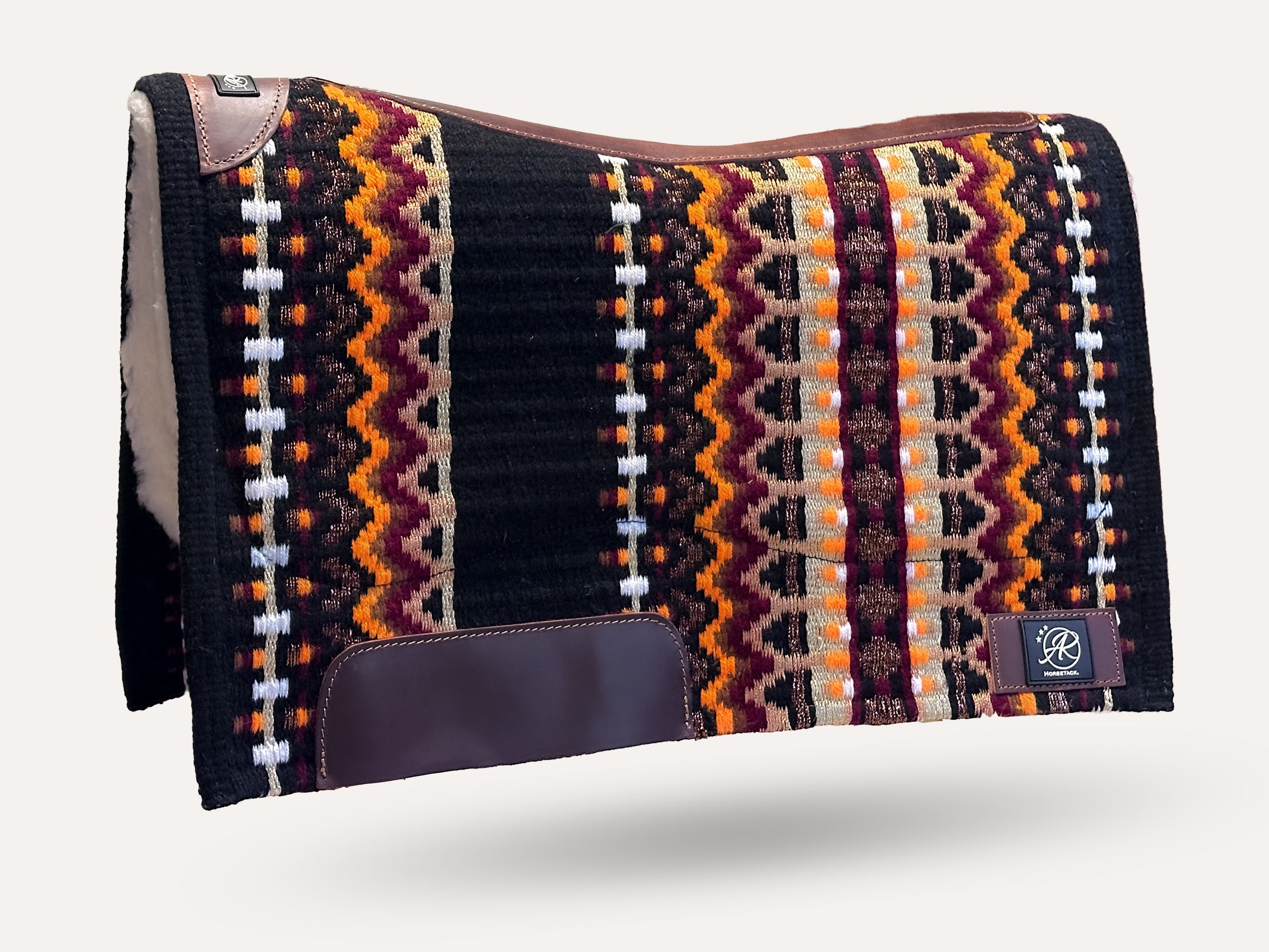 2in1 Show pad | Show Western | Orange & Merlot