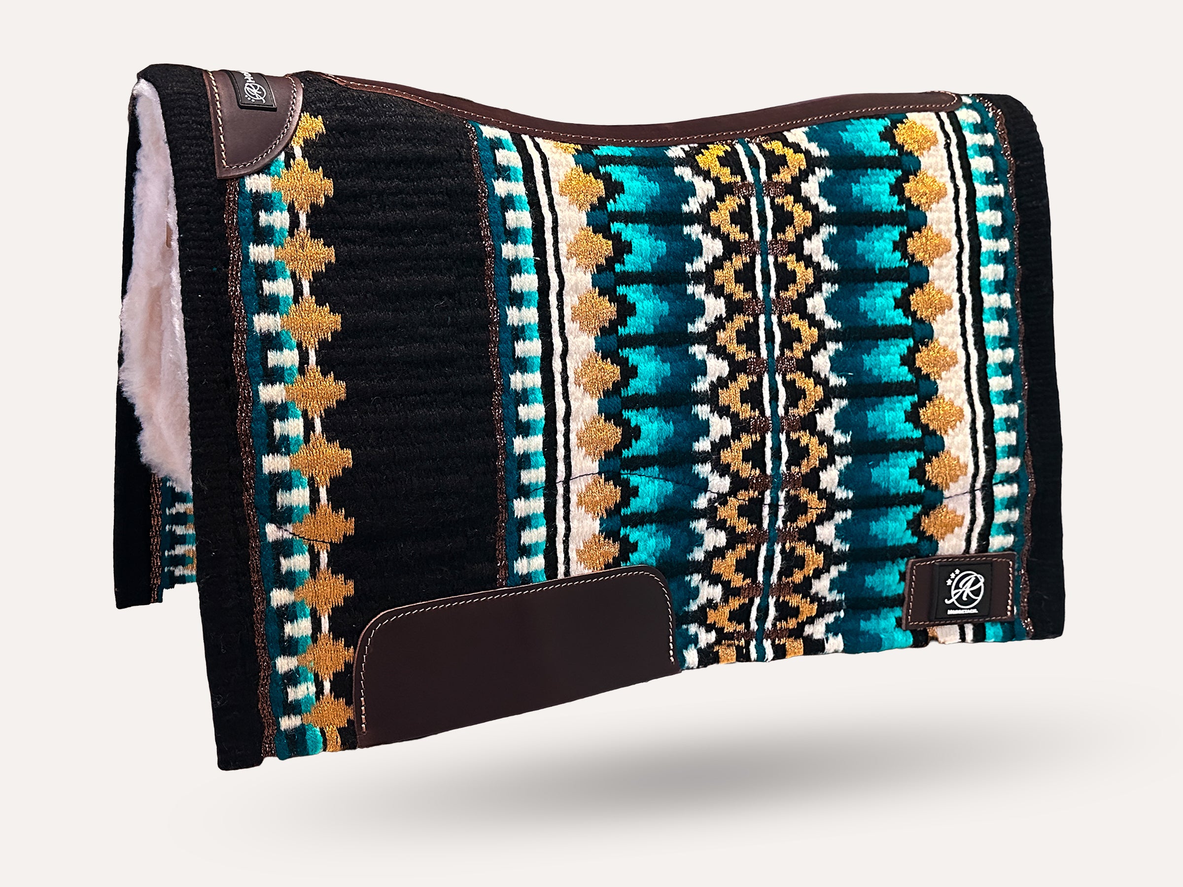 2in1 Show pad | Show Western | Petrol & Gold