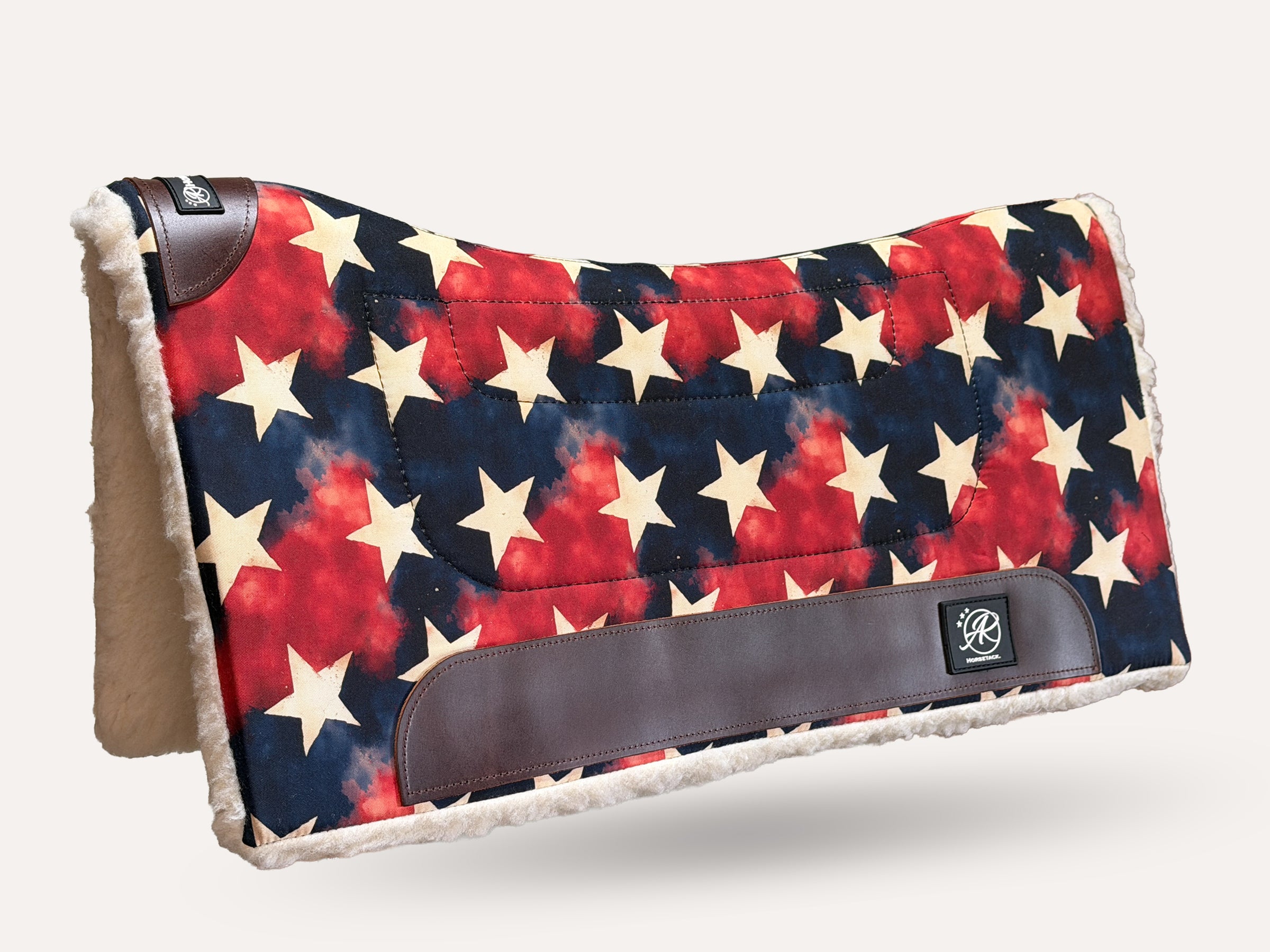 Canvas Western WorkPad | Straight Cut | Stars | Dark Leather