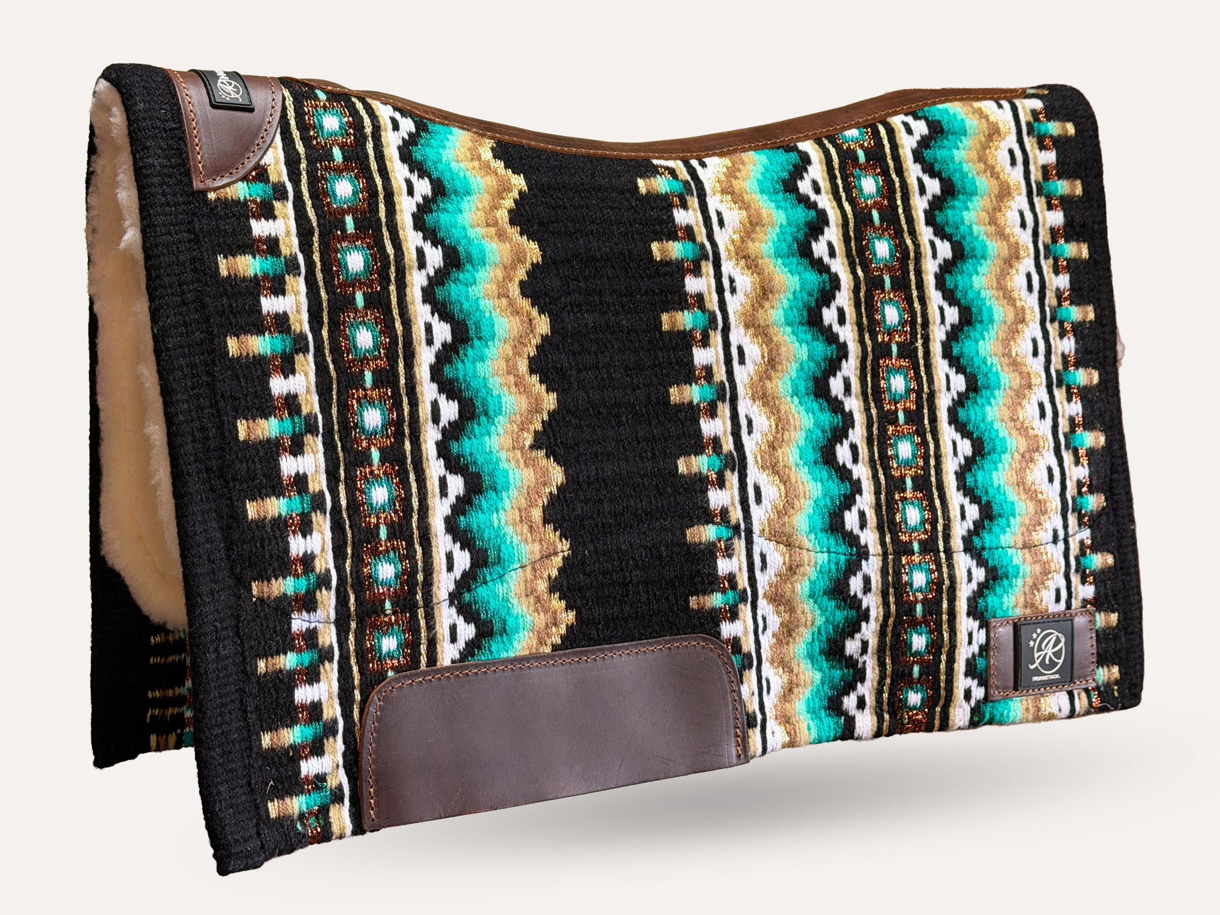 2in1 Show | Performance Western Pad | Golden Turquoise