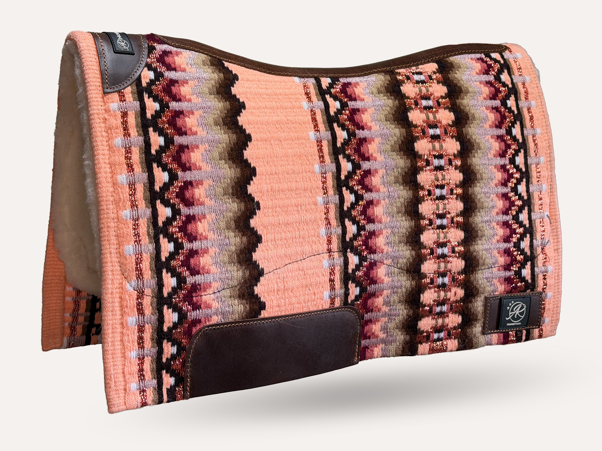 2in1 Show | Performance Western Pad |  Peach Glimmer