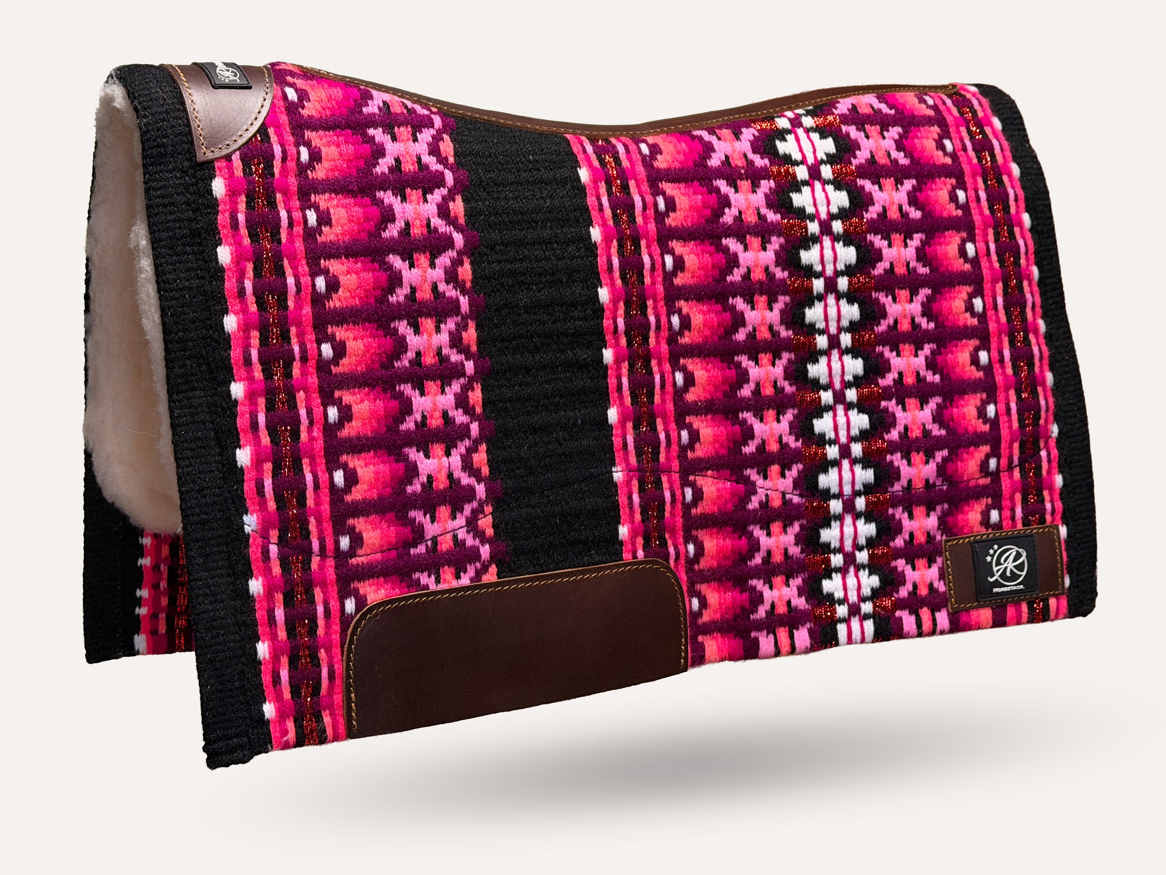 2in1 Show | contoured western pad | Fuchsia Burn