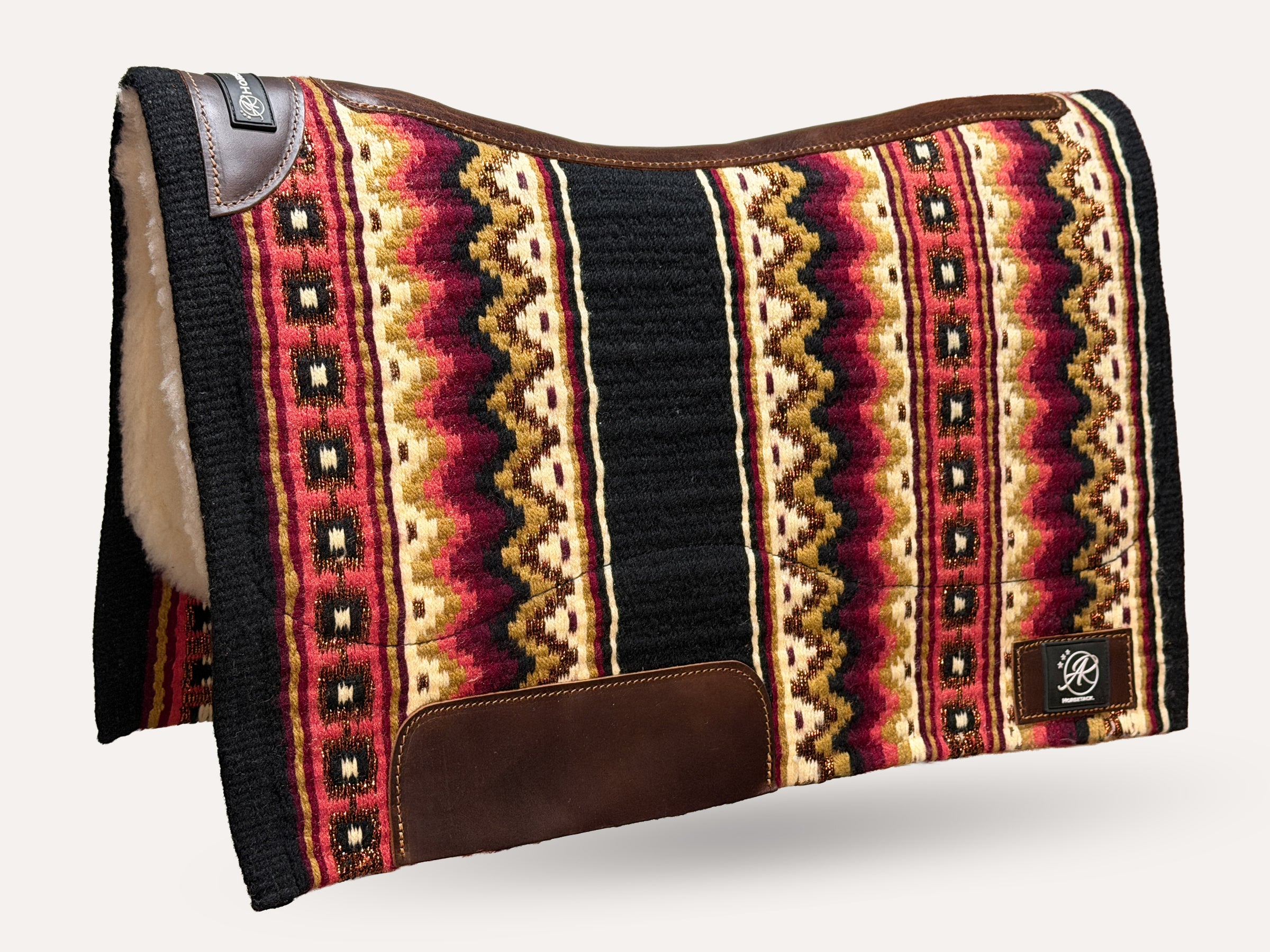 2in1 Show | Performance Western Pad | Mahogany Gold