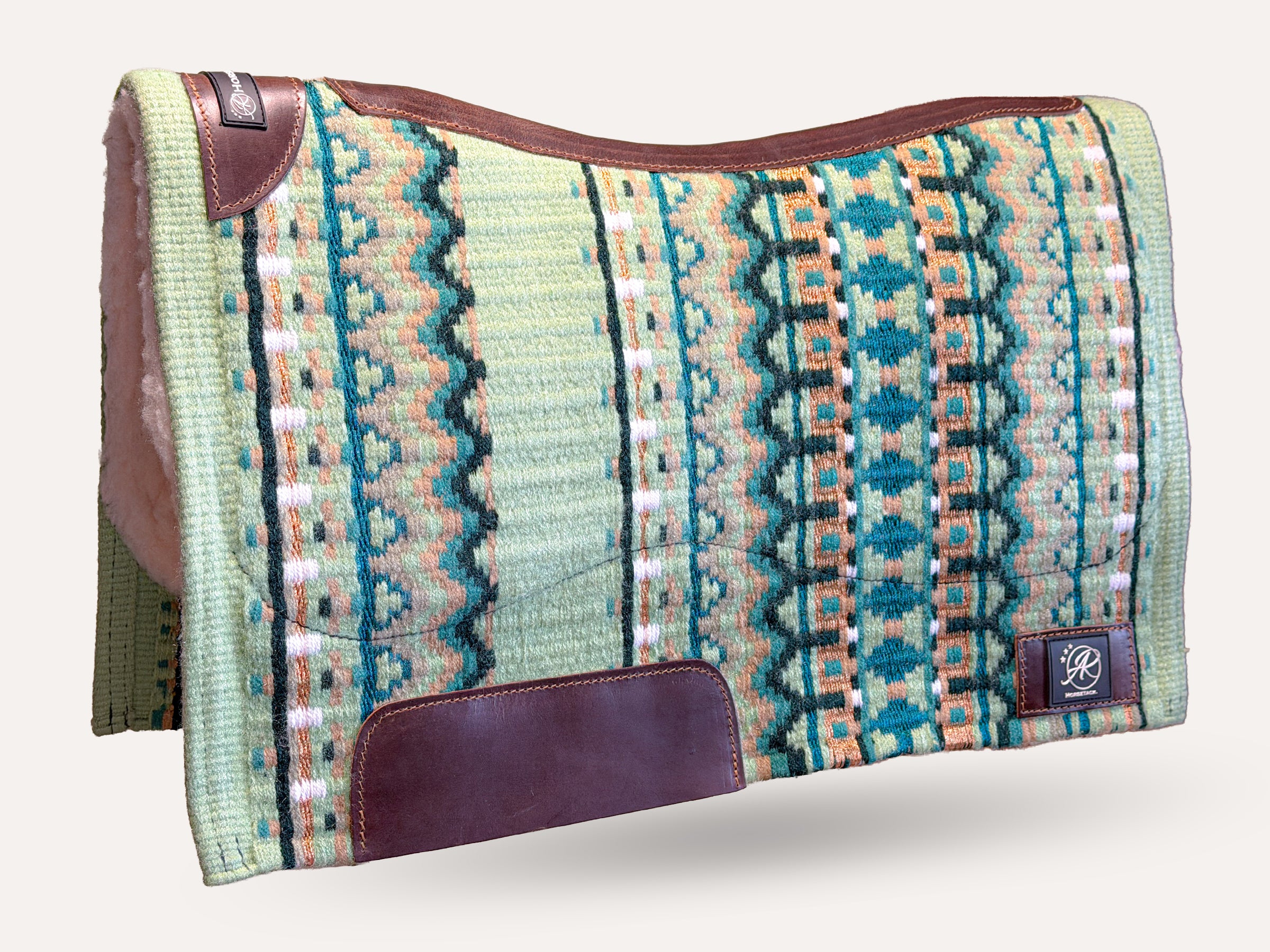 2in1 Show | contoured western pad | Lime Glow