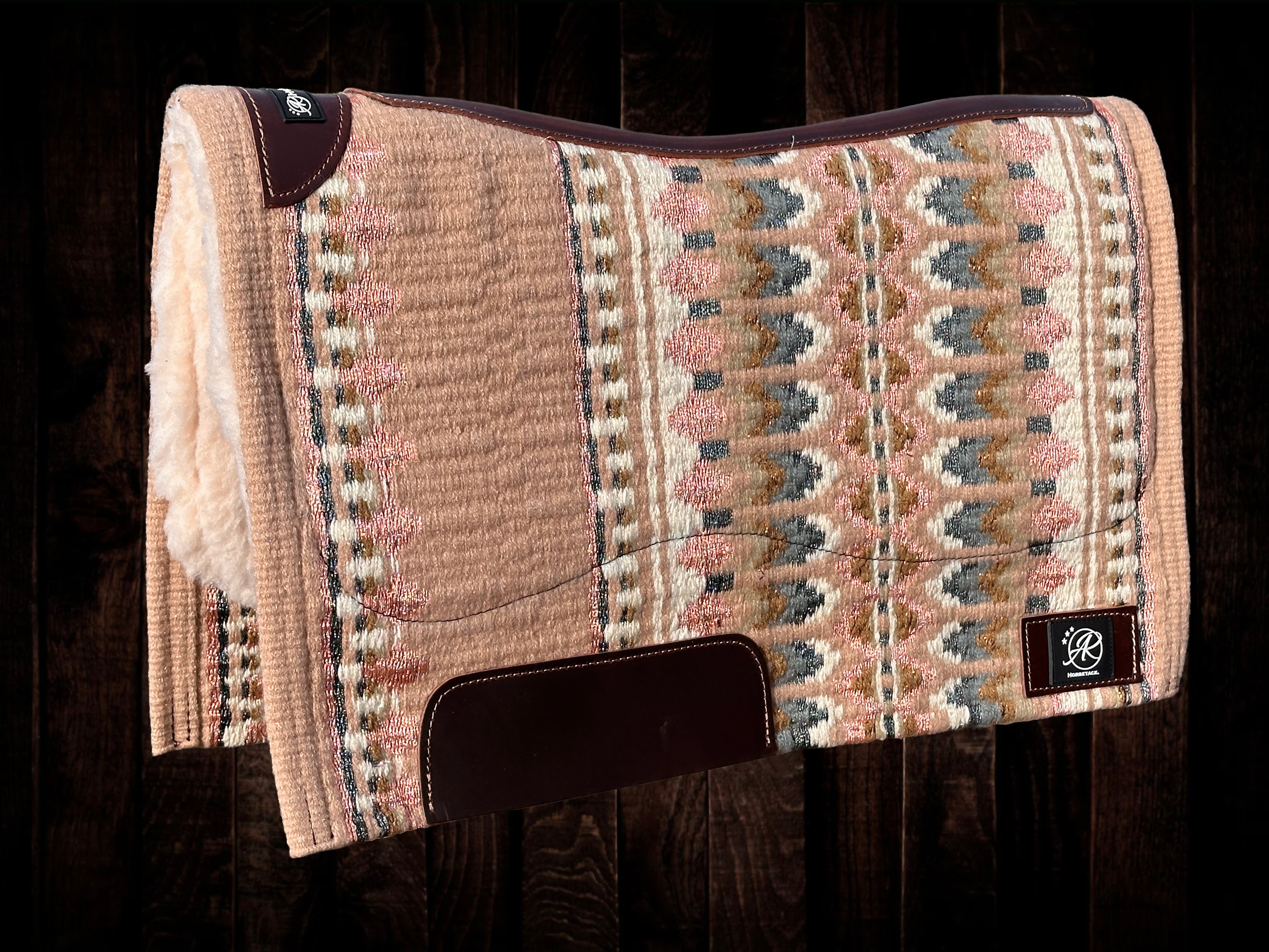 2in1 Show Pad | Show weave western |  Rosé & Gray
