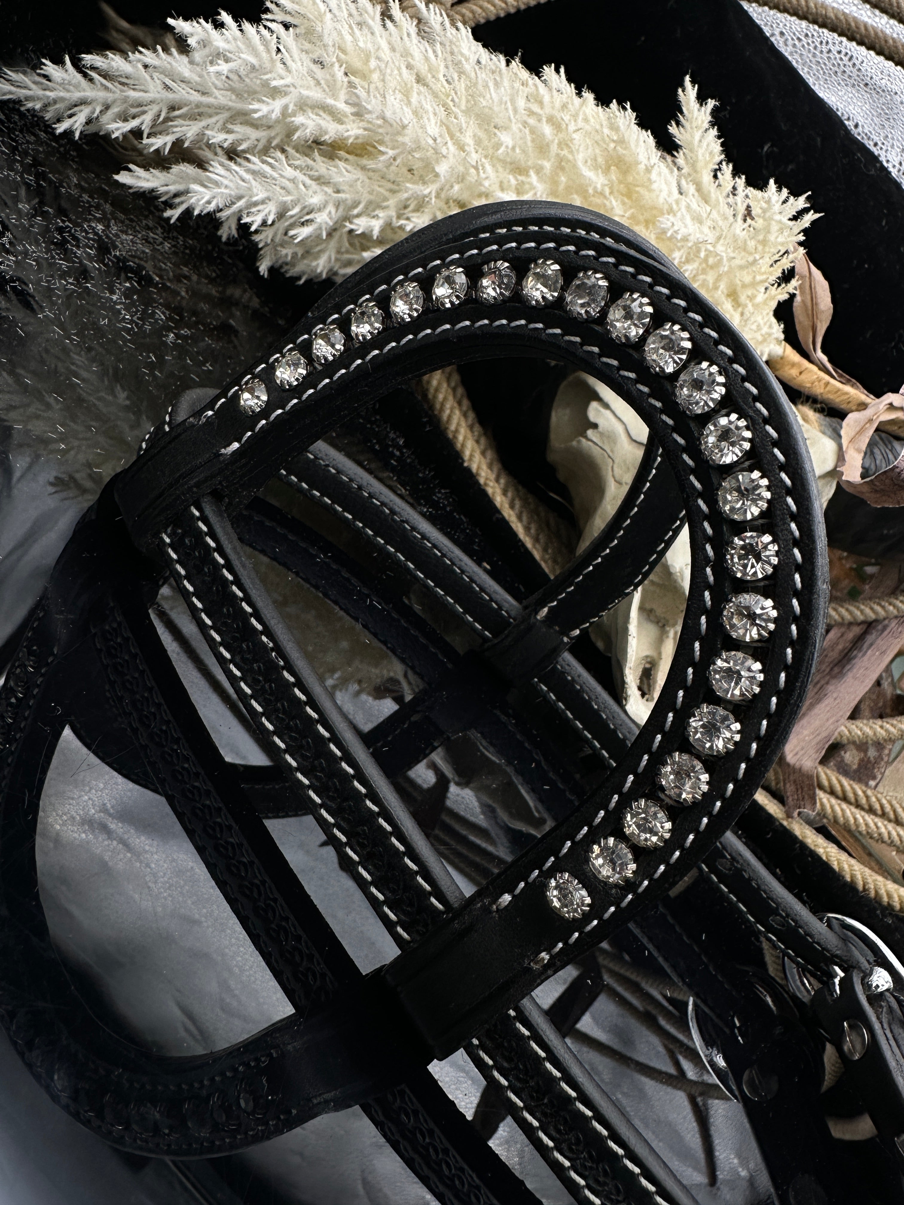 Basic | Black | Basket tooled western bridle