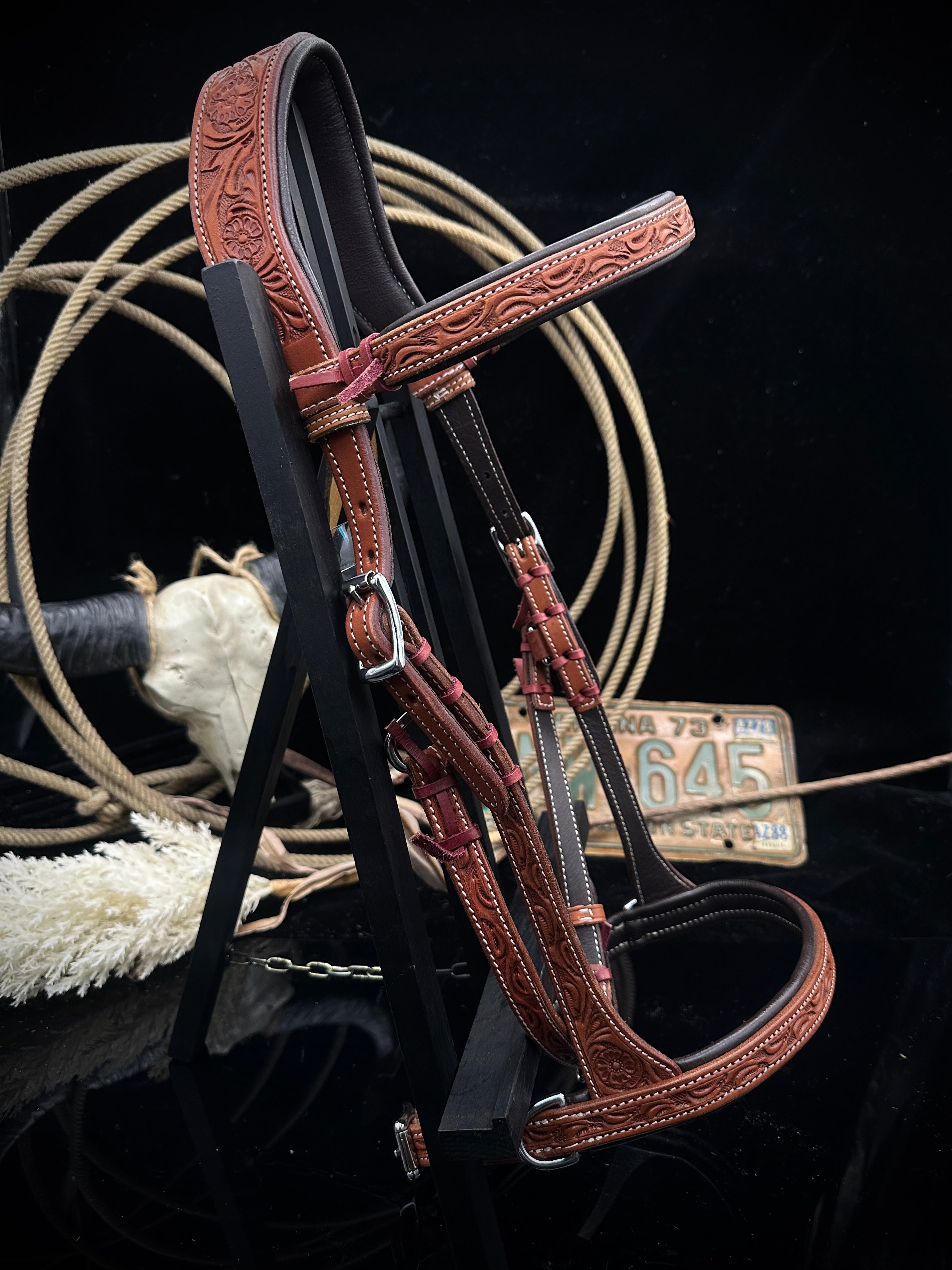 Basic | anatomical sidepull western bridle | Chestnut