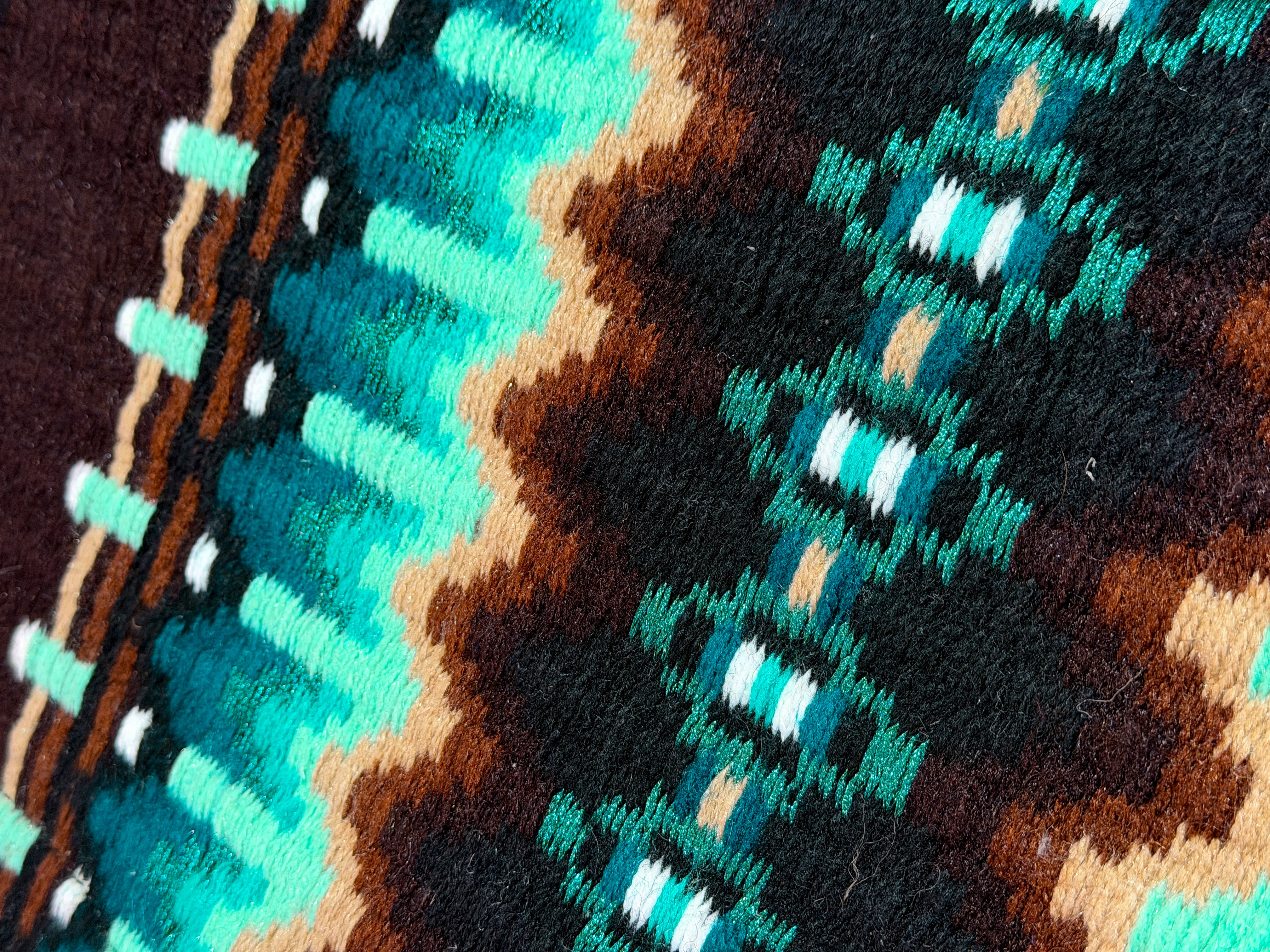 2in1 Show pad | Show Western | Chocolate Teal
