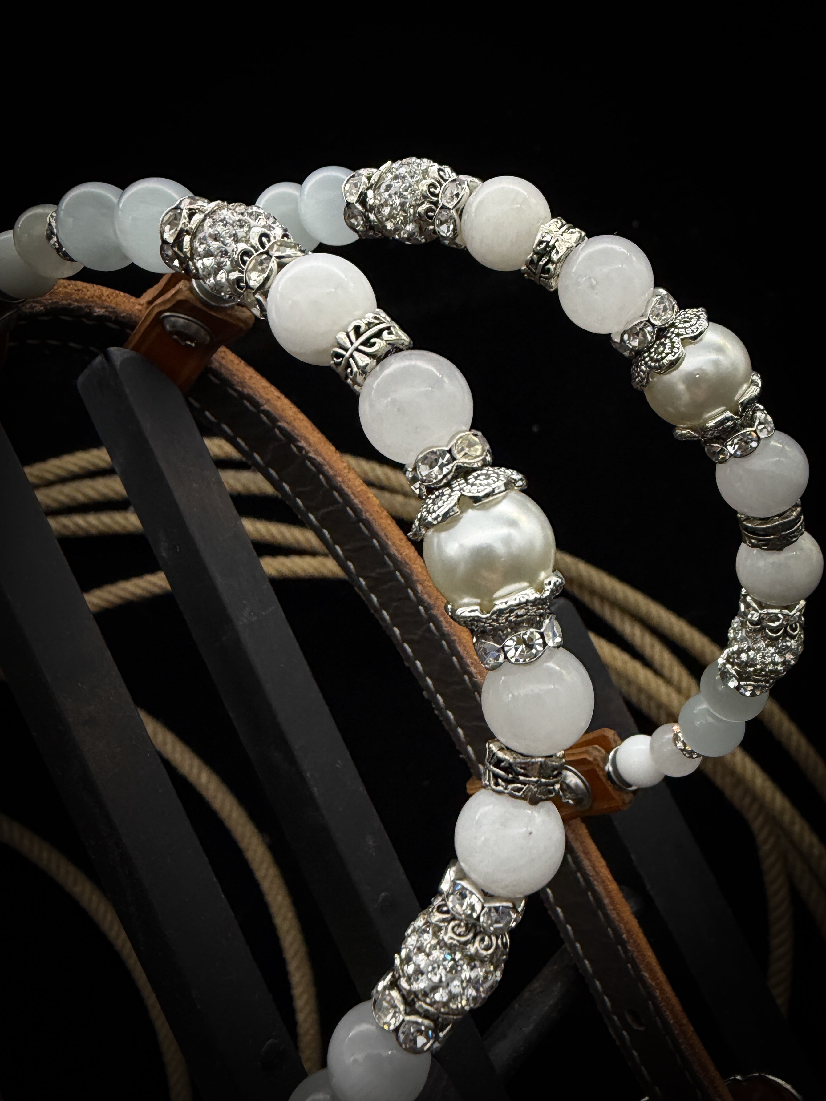 Premium | Westernhoofdstel | Chestnut | Moonstone Grace