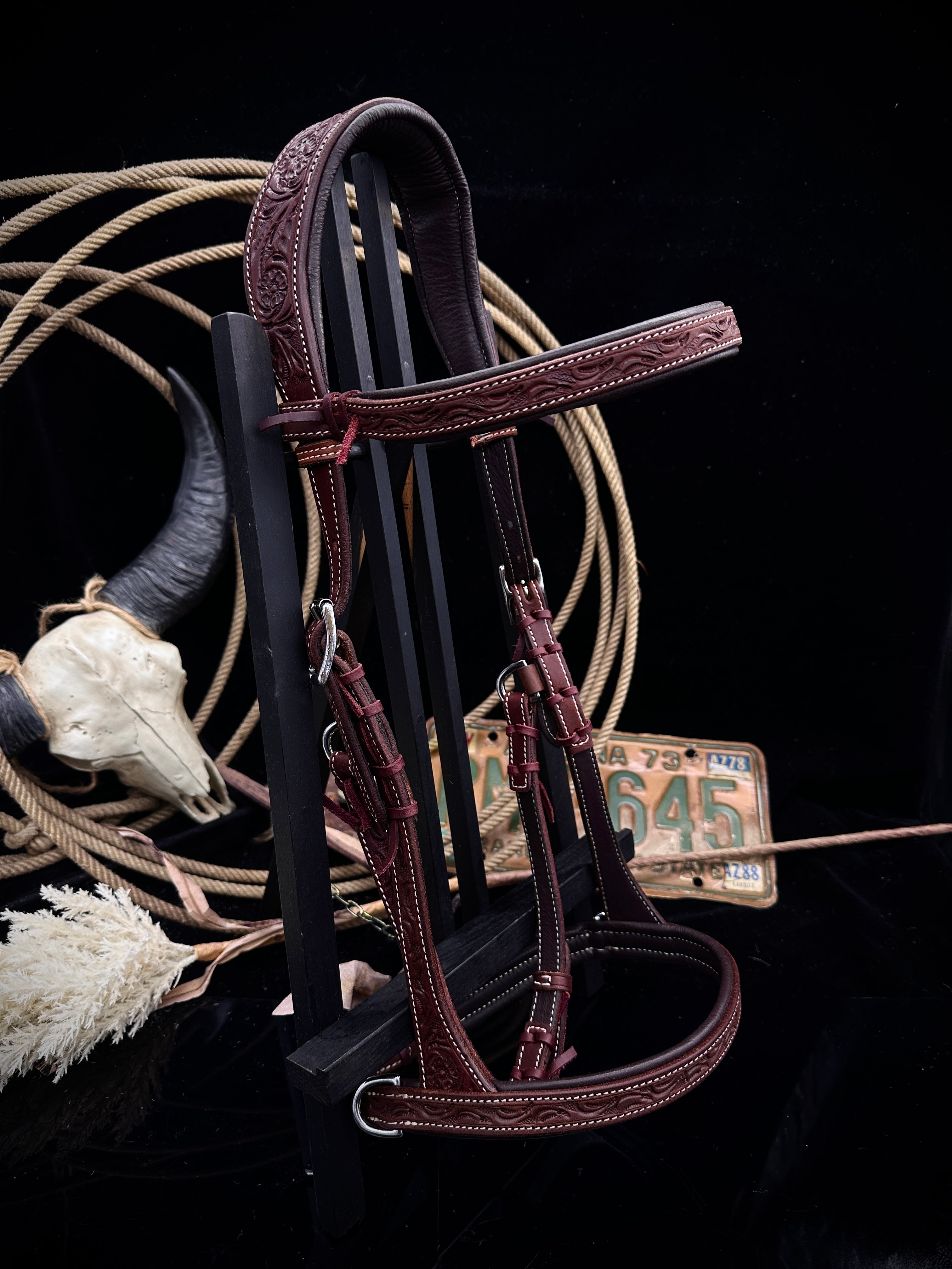 Basic | Anatomische Western-Seitenzugtrense | Dunkelbraun