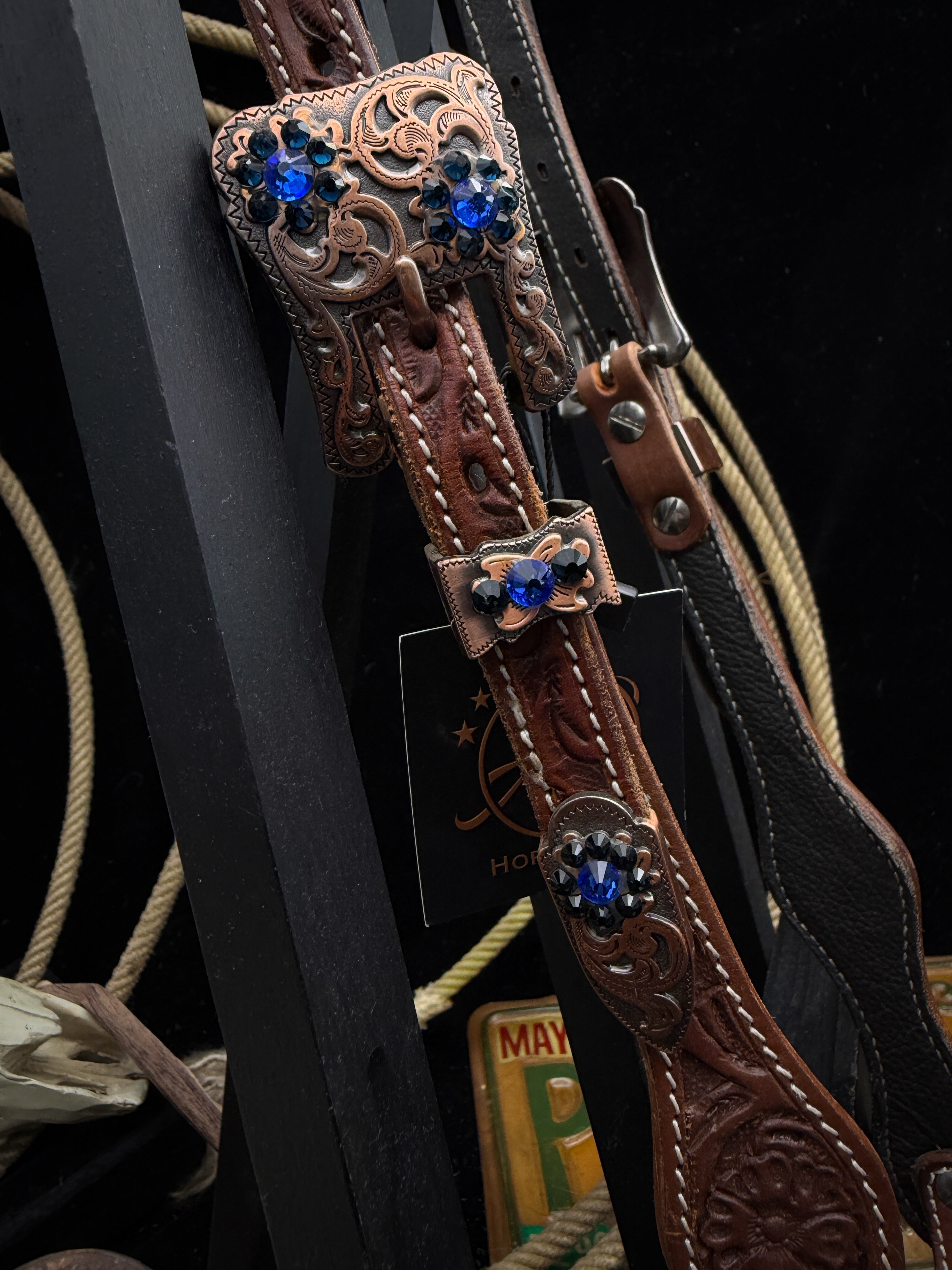 Premium | Cobalt Dust | Chestnut Western Kopfstück
