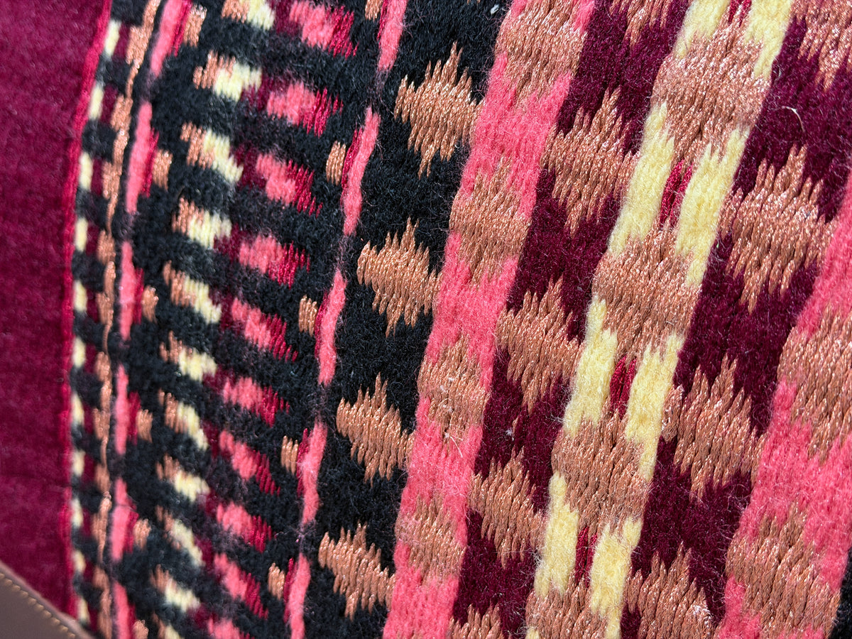 2in1 Show | Performance Western Pad | Maroon Sunset