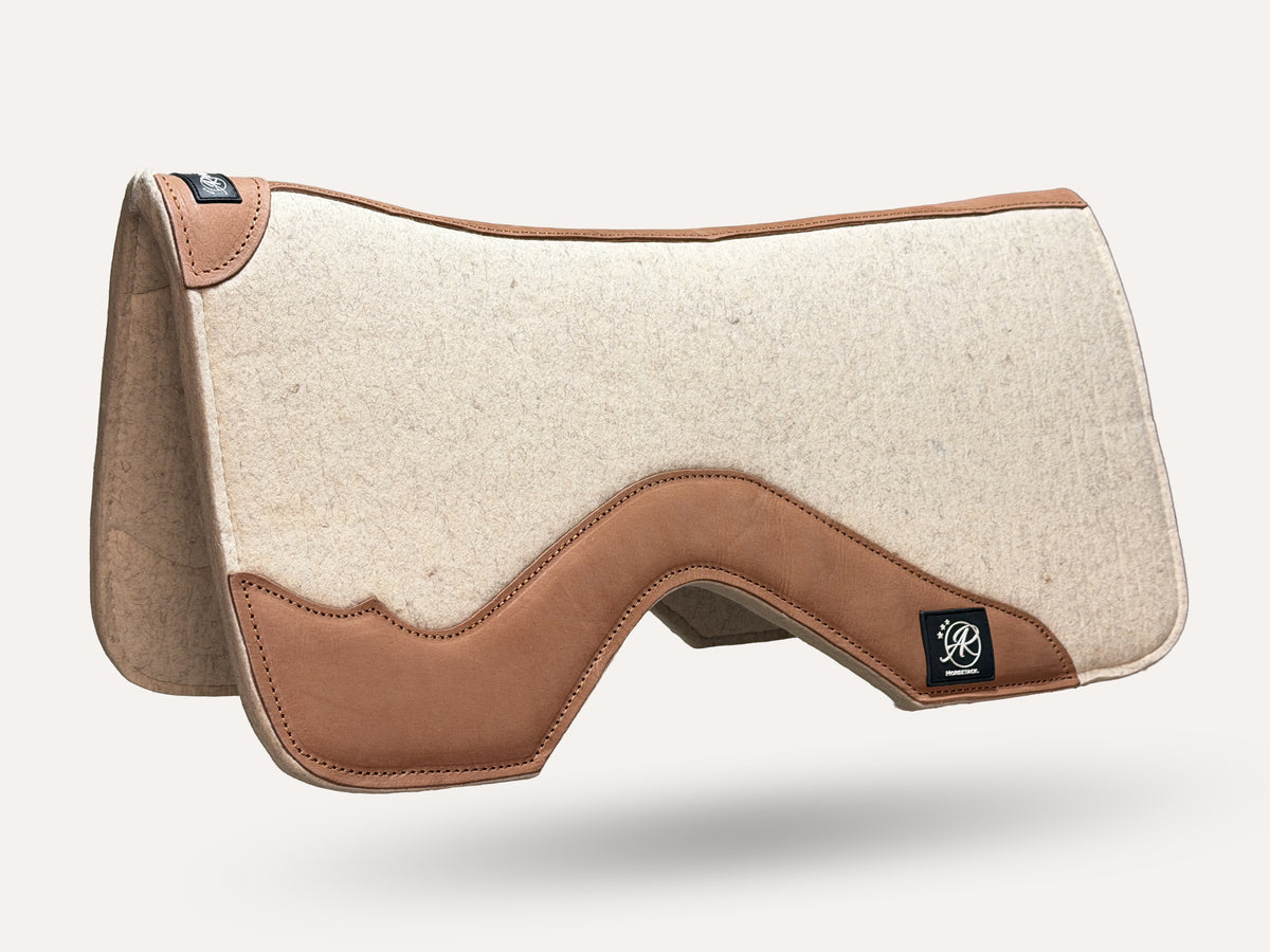 WorkPad Merino Felt | Westernpad | Beige Light leather