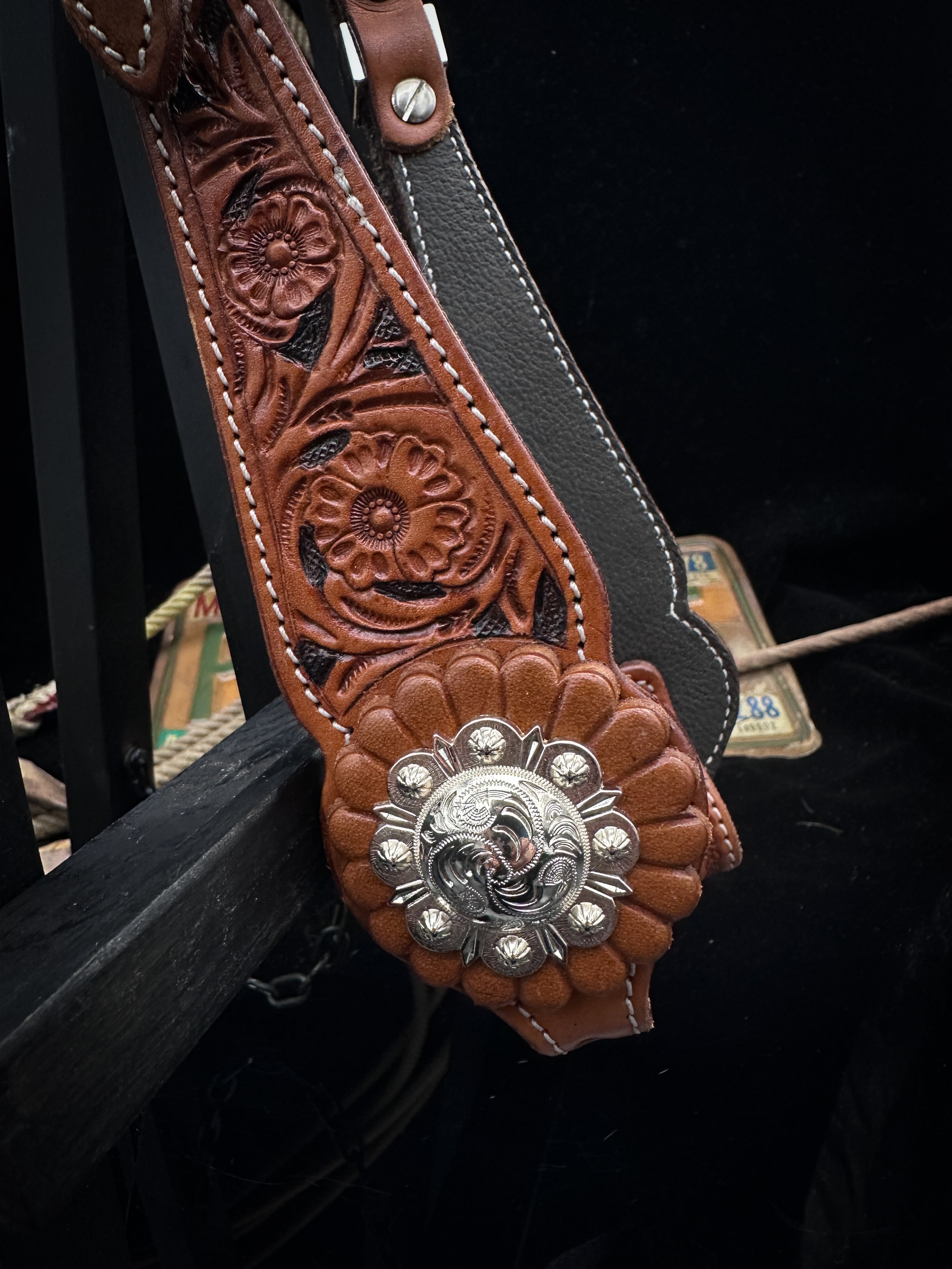 Premium | Western hoofdstel | Desert Coral Silver