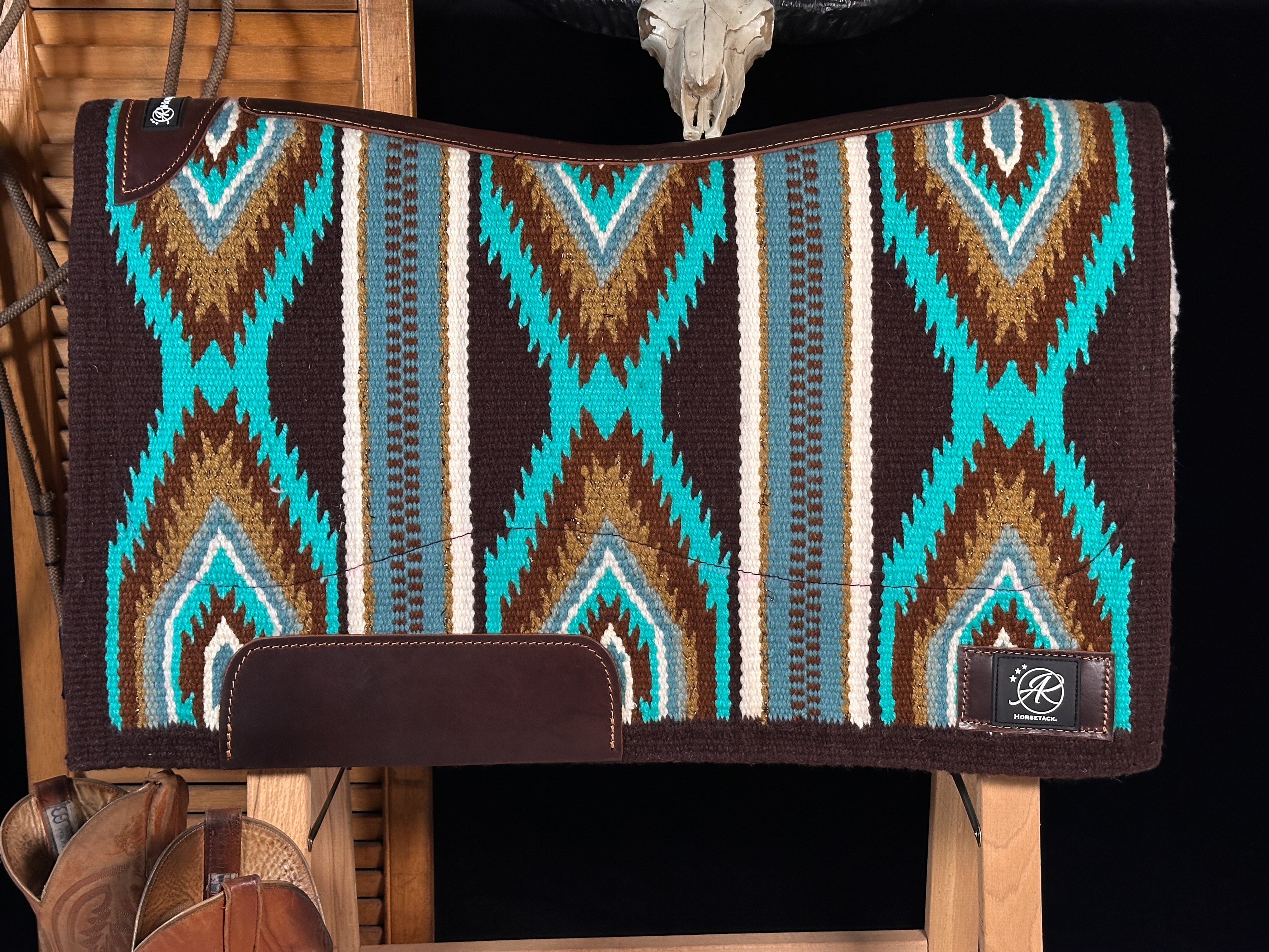 2in1 Show Pad | Blue &amp; Gray | Western