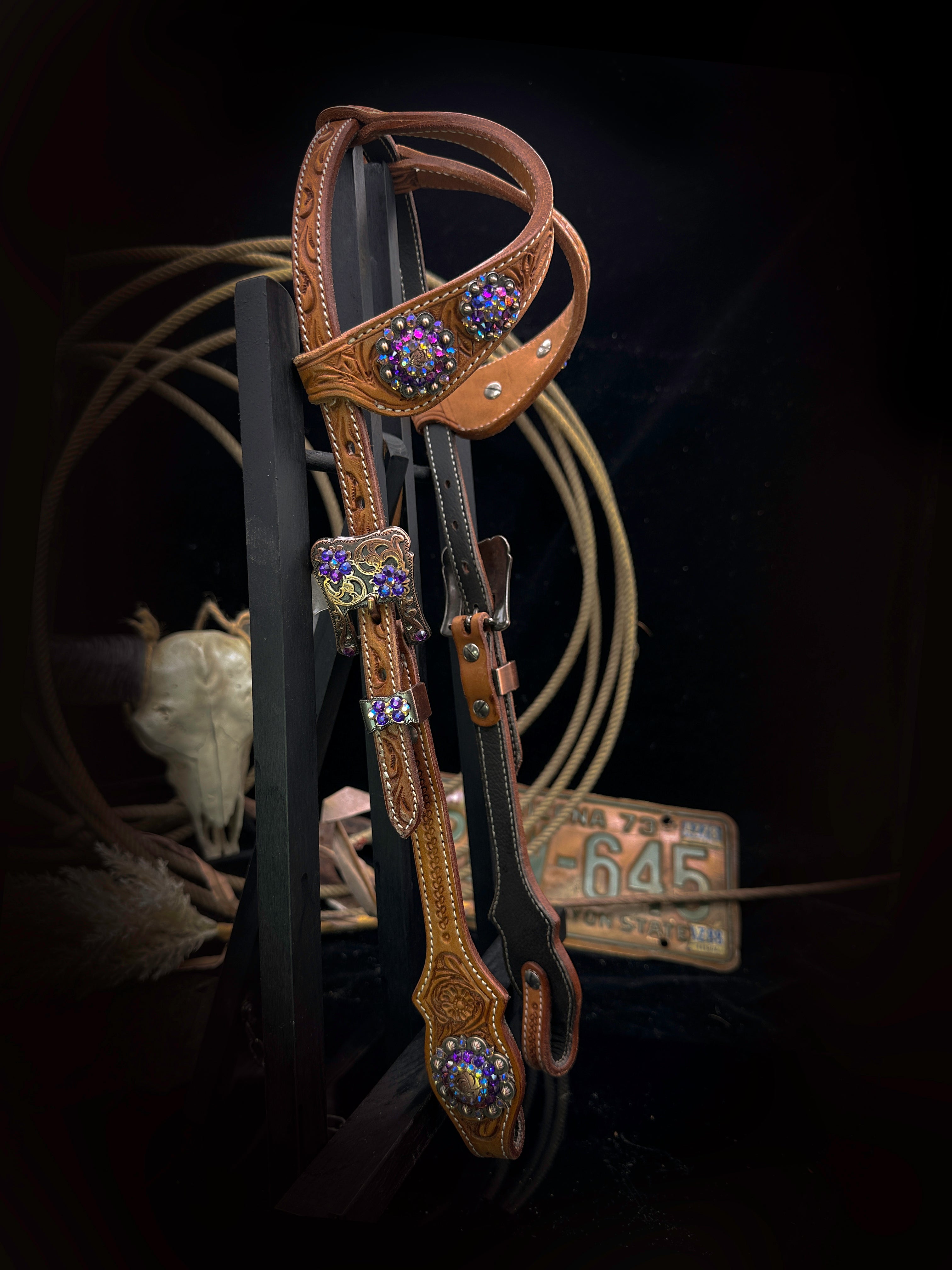 Premium | Russet Western Kopfstück – Galaxy Edition