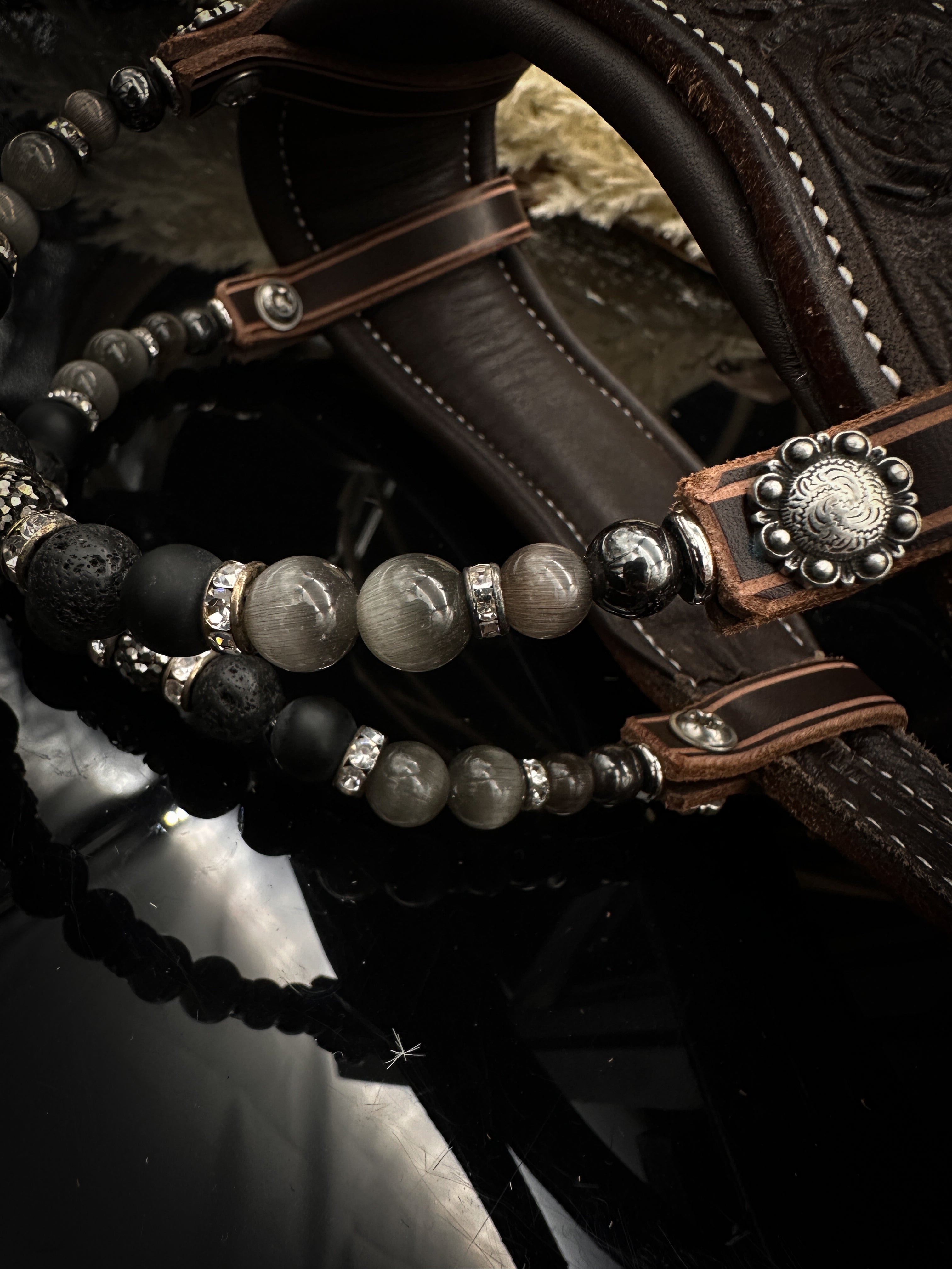 Premium | Anatomisches Westernzaumzeug | Perfect Black