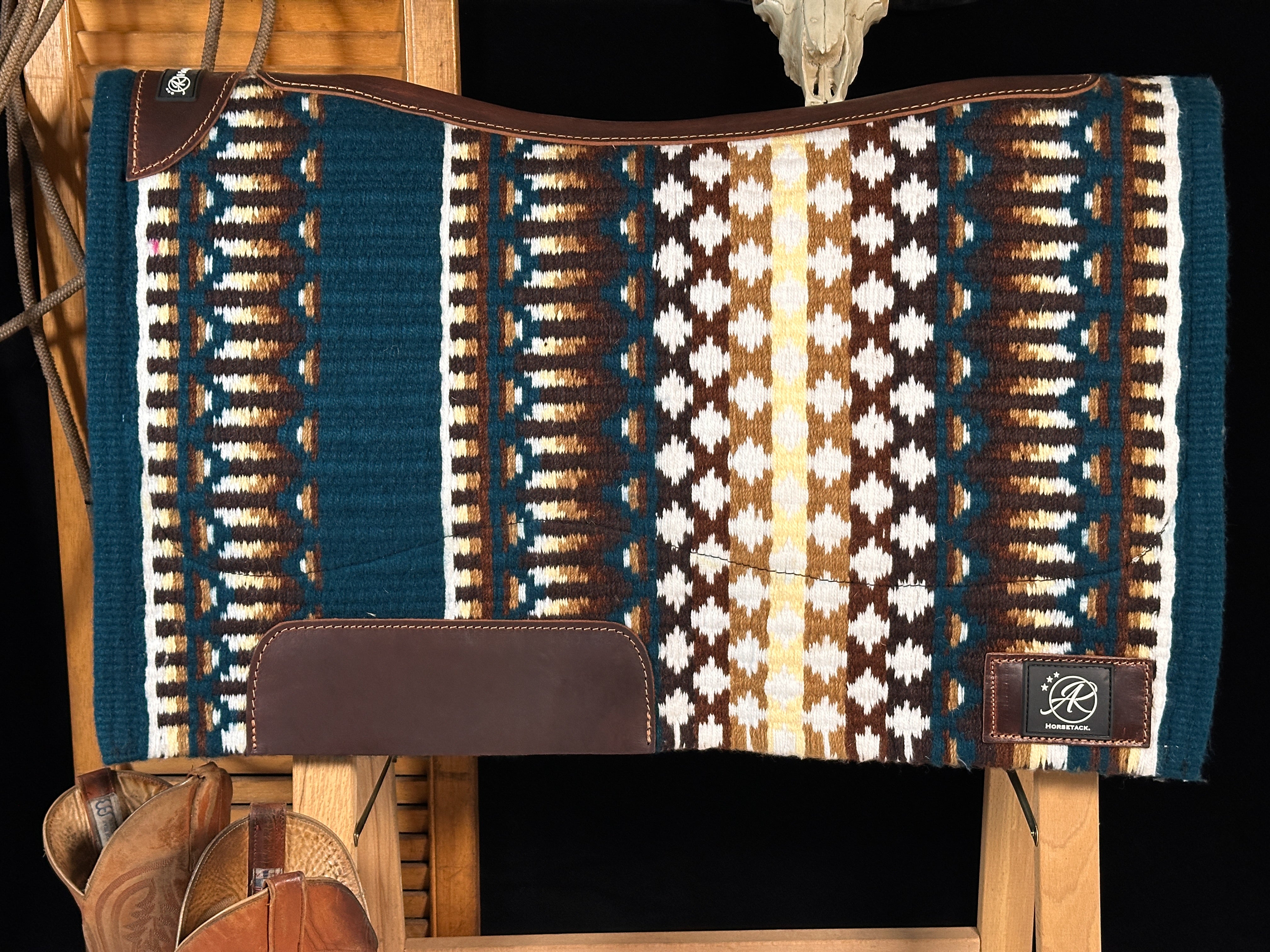 2in1 Show Pad | Blue &amp; Gray | Western